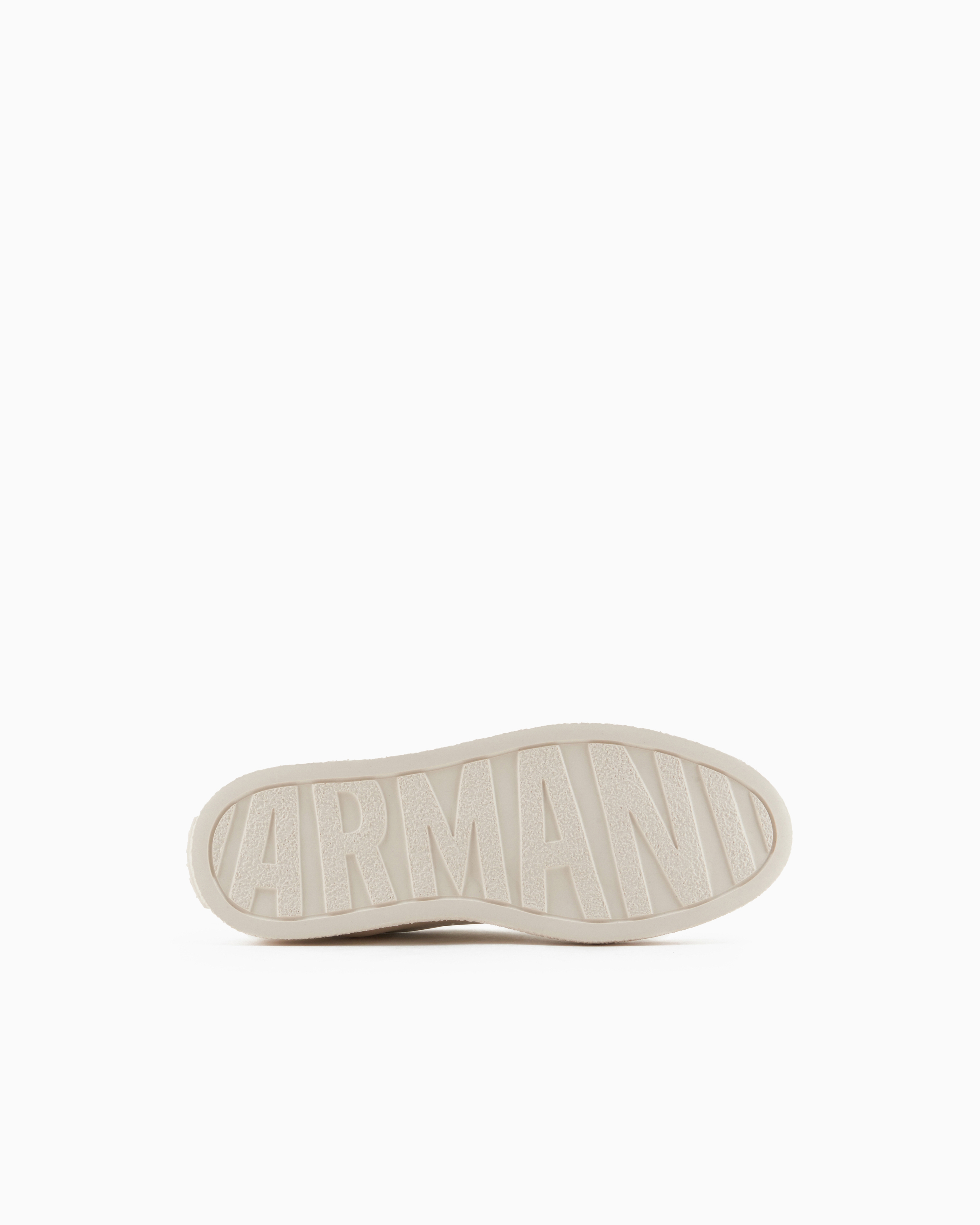 Armani Exchange - Sneakers eco-leather with elastic laces, Man, White, Size: