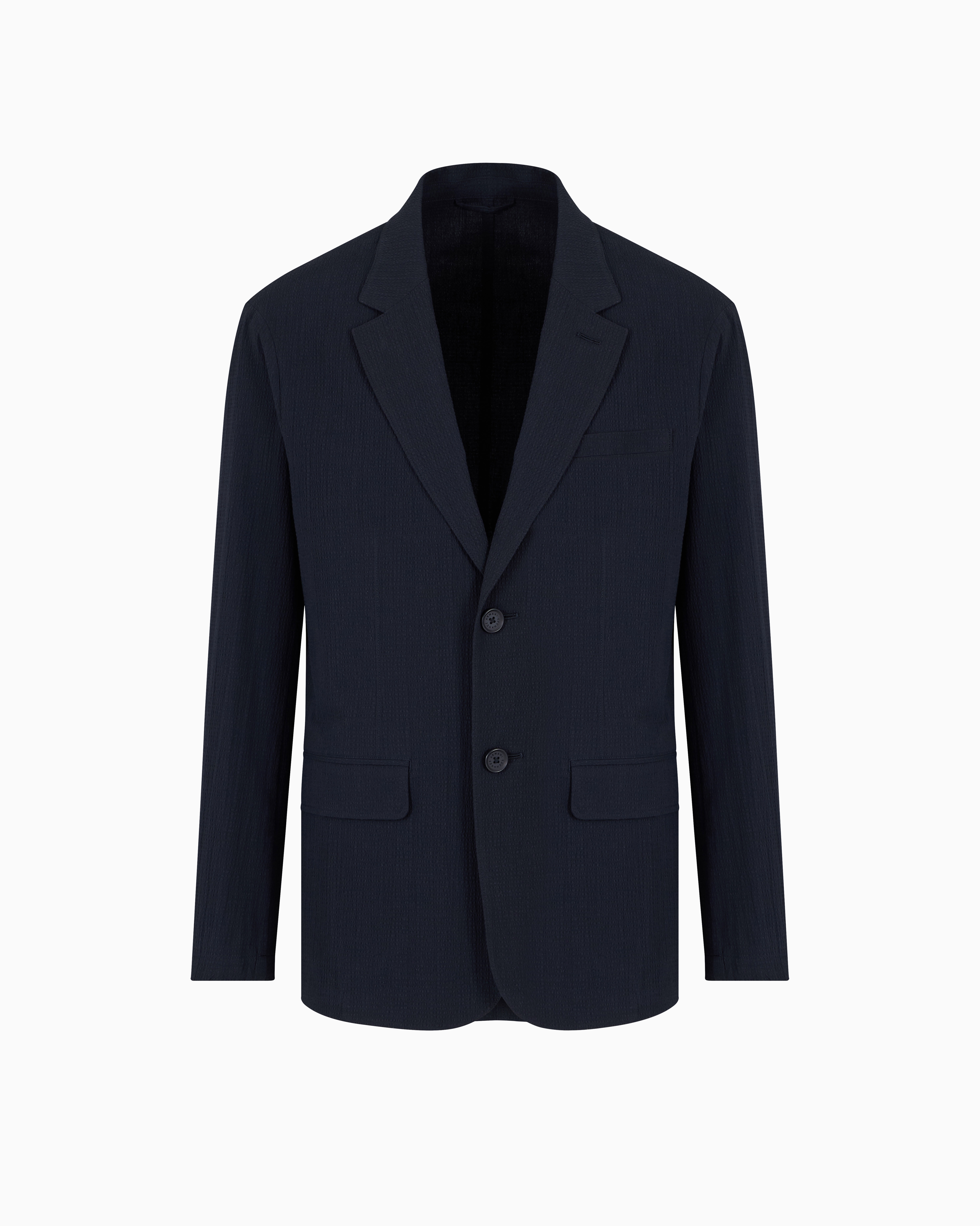 Single-breasted stretch cotton jacket