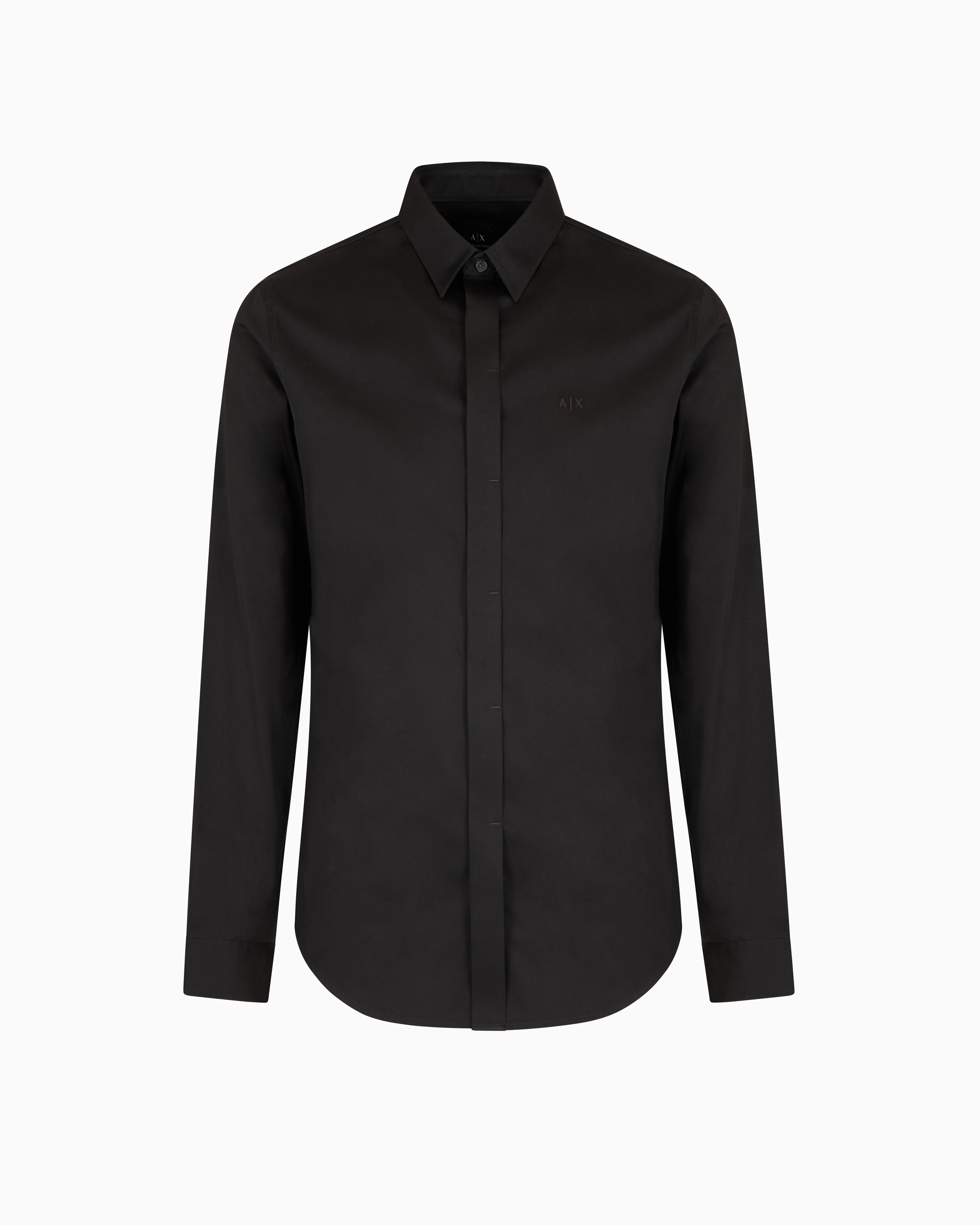 Armani Exchange Green Regular Fit Cotton Shirt