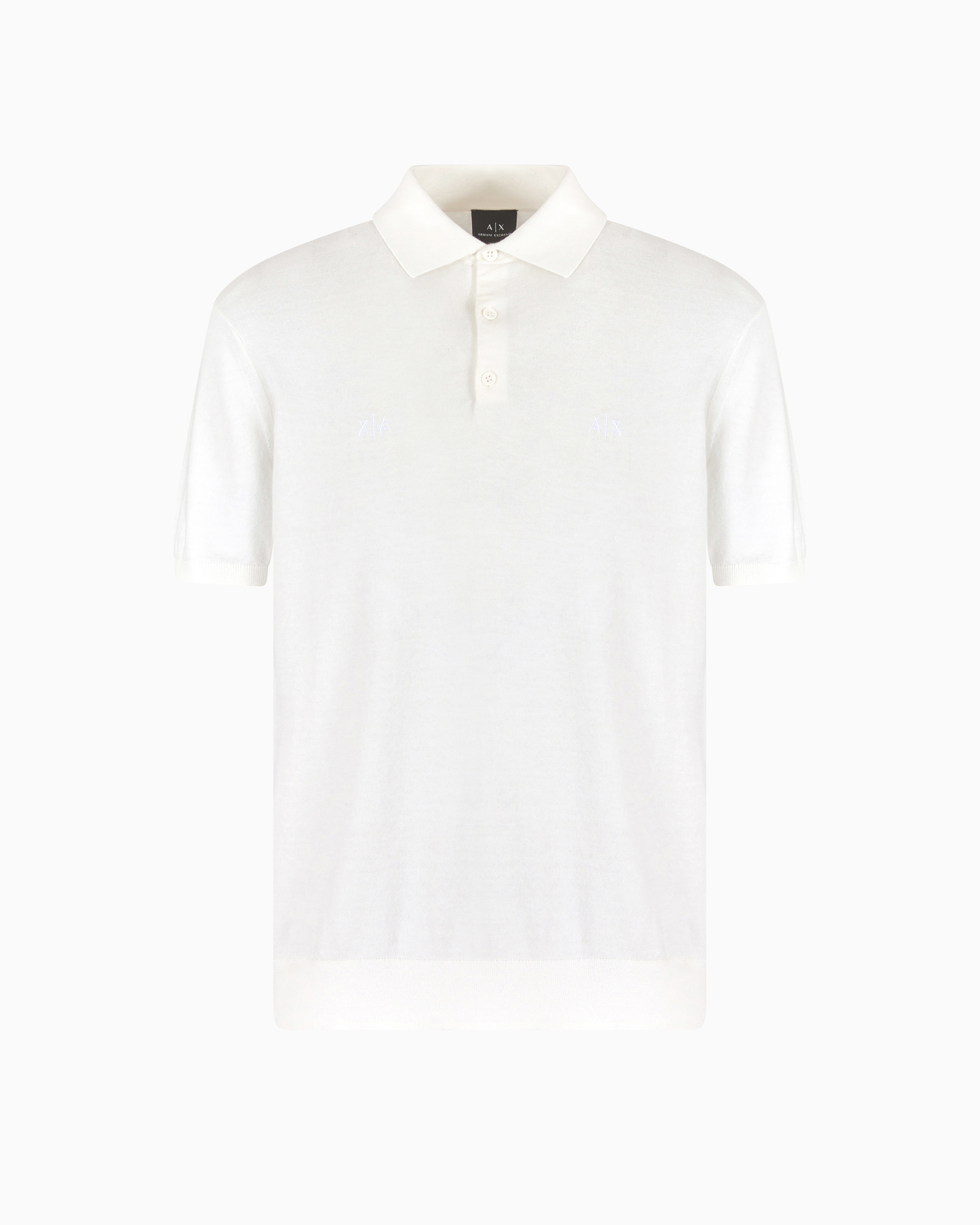 Pique polo shirt with contrasting details | Armani Exchange
