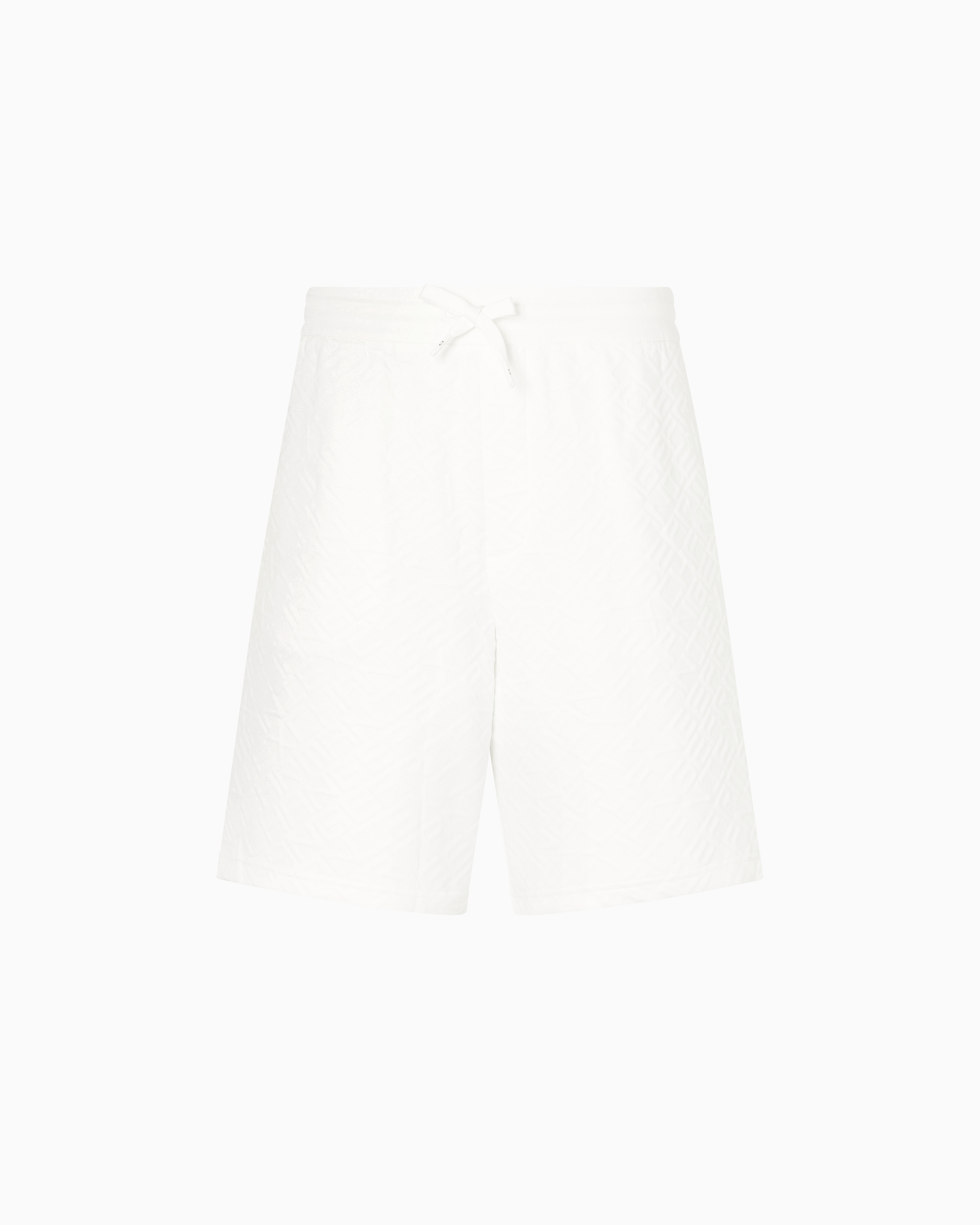 Armani Exchange - Basic Bermuda stretch fabric, Man, White, Size: