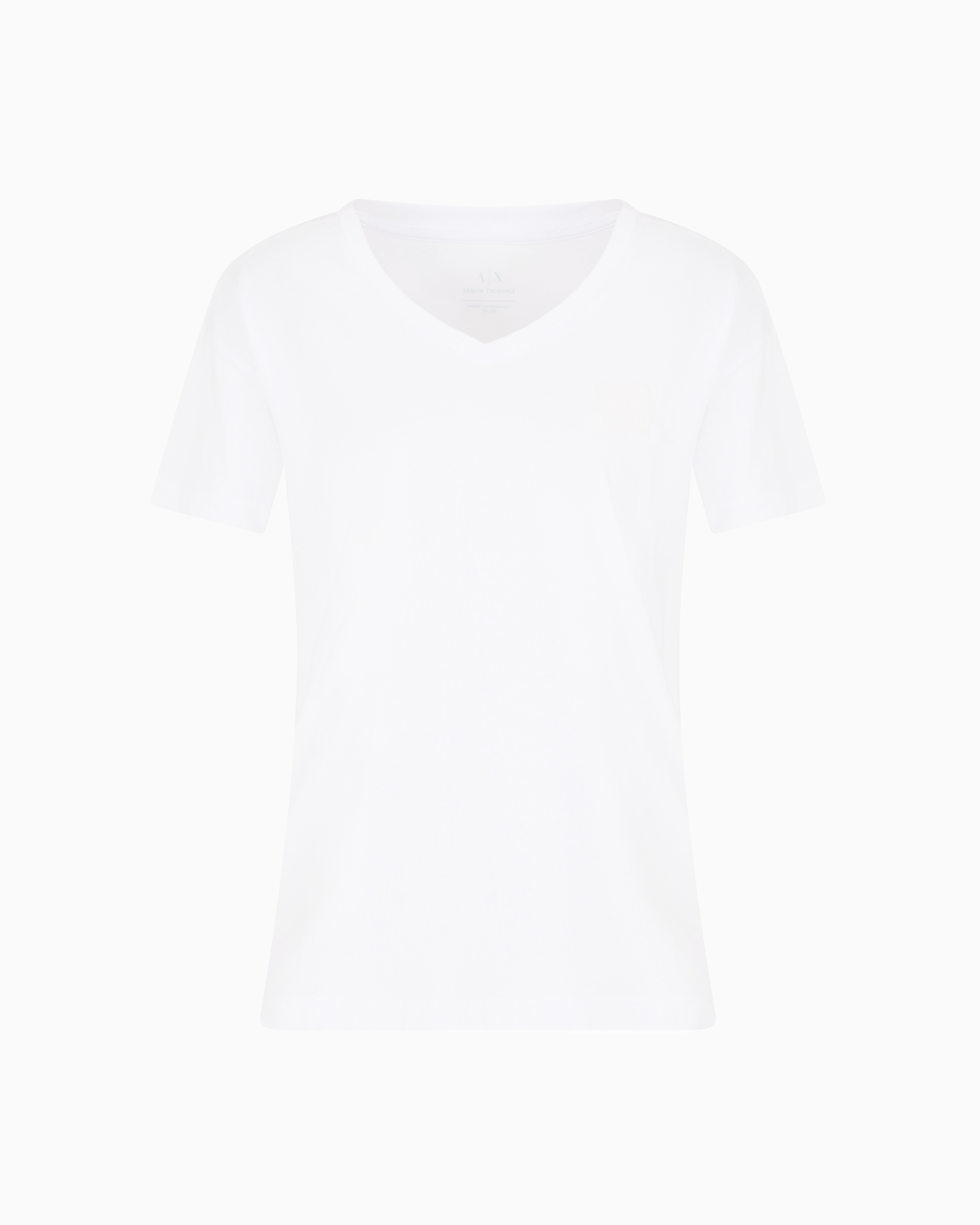 Armani Exchange - Relaxed Fit T-Shirts, Woman, White, Size: