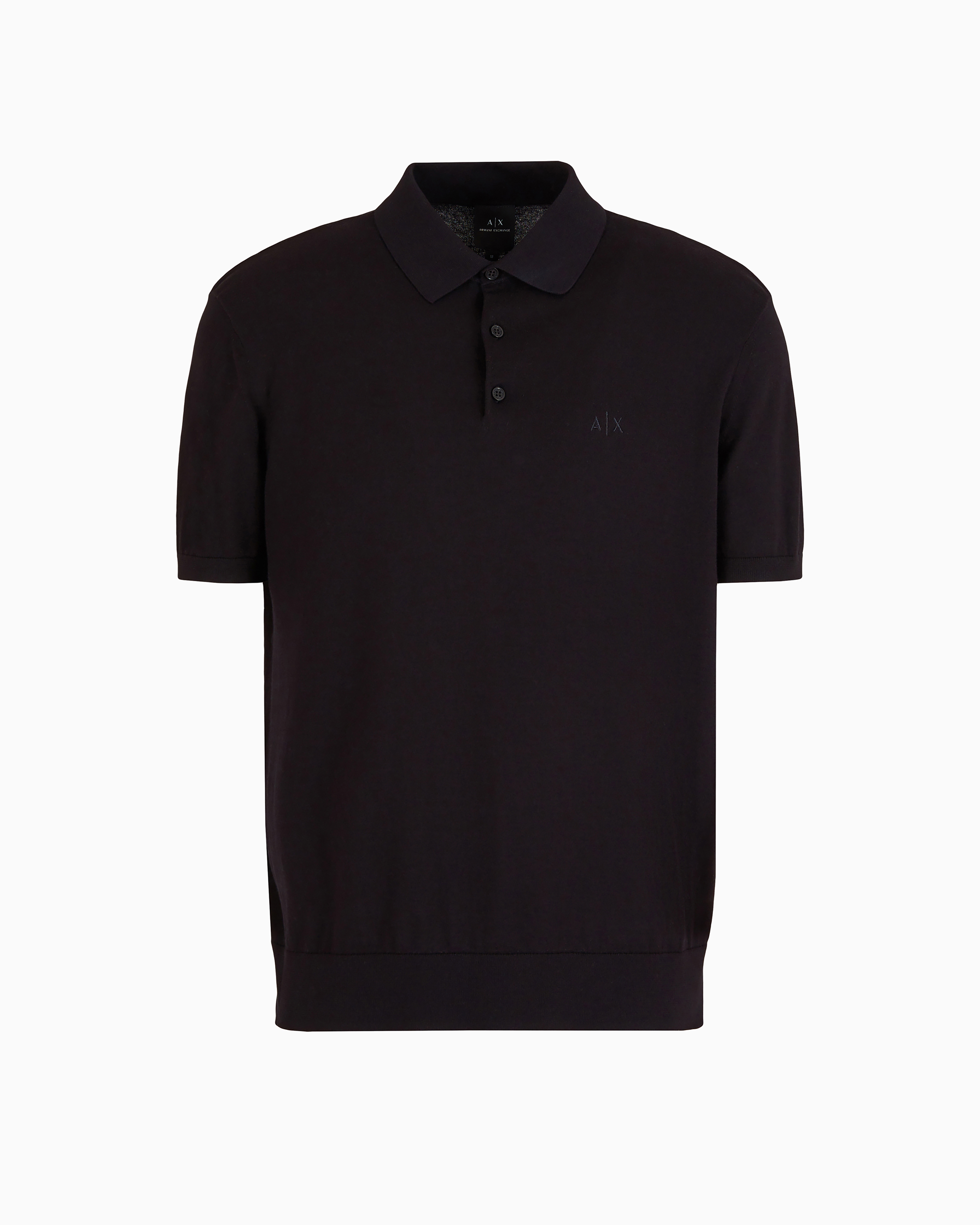 Pique polo shirt with contrasting details | Armani Exchange