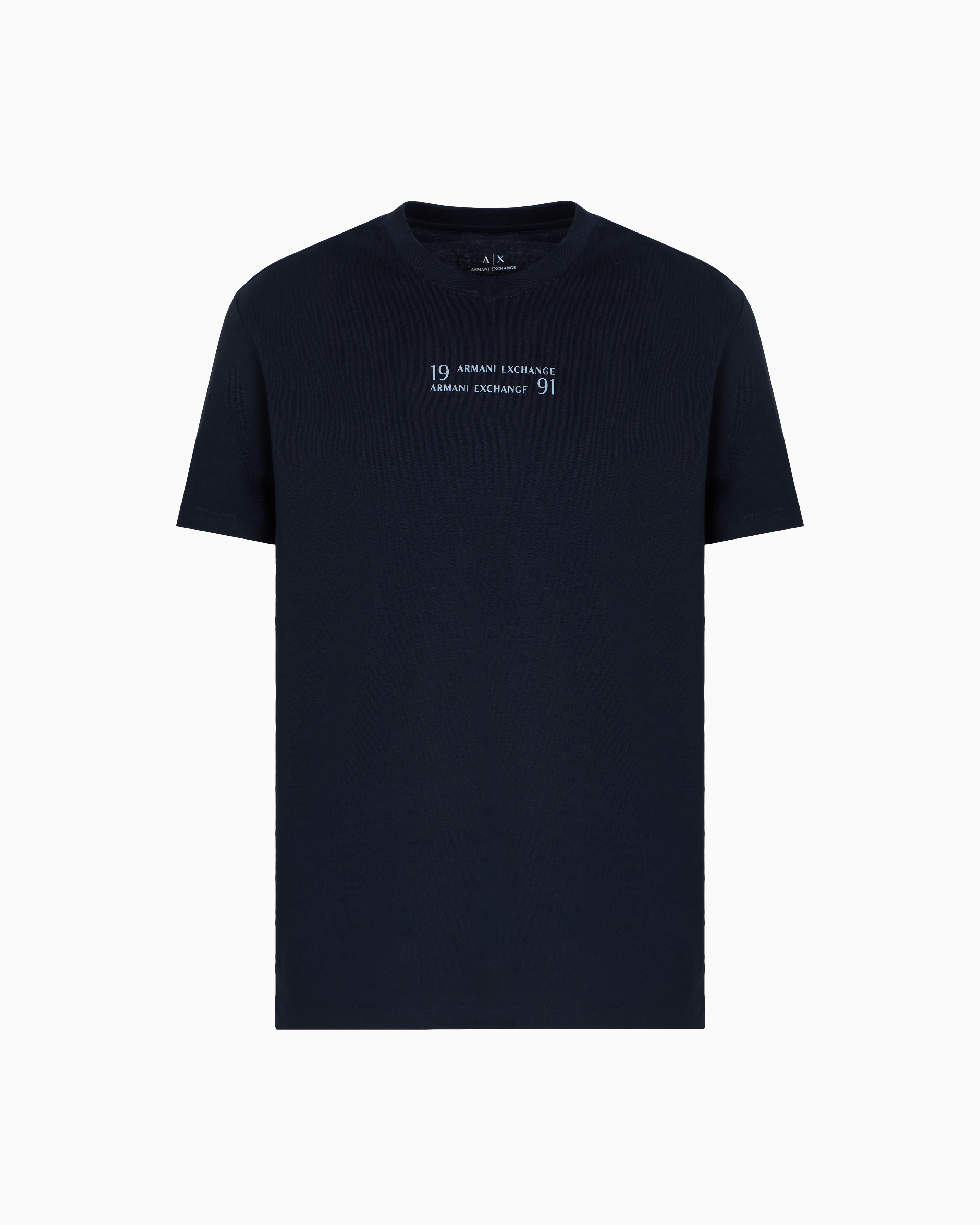 Regular fit T-shirt with logo lettering | Armani Exchange