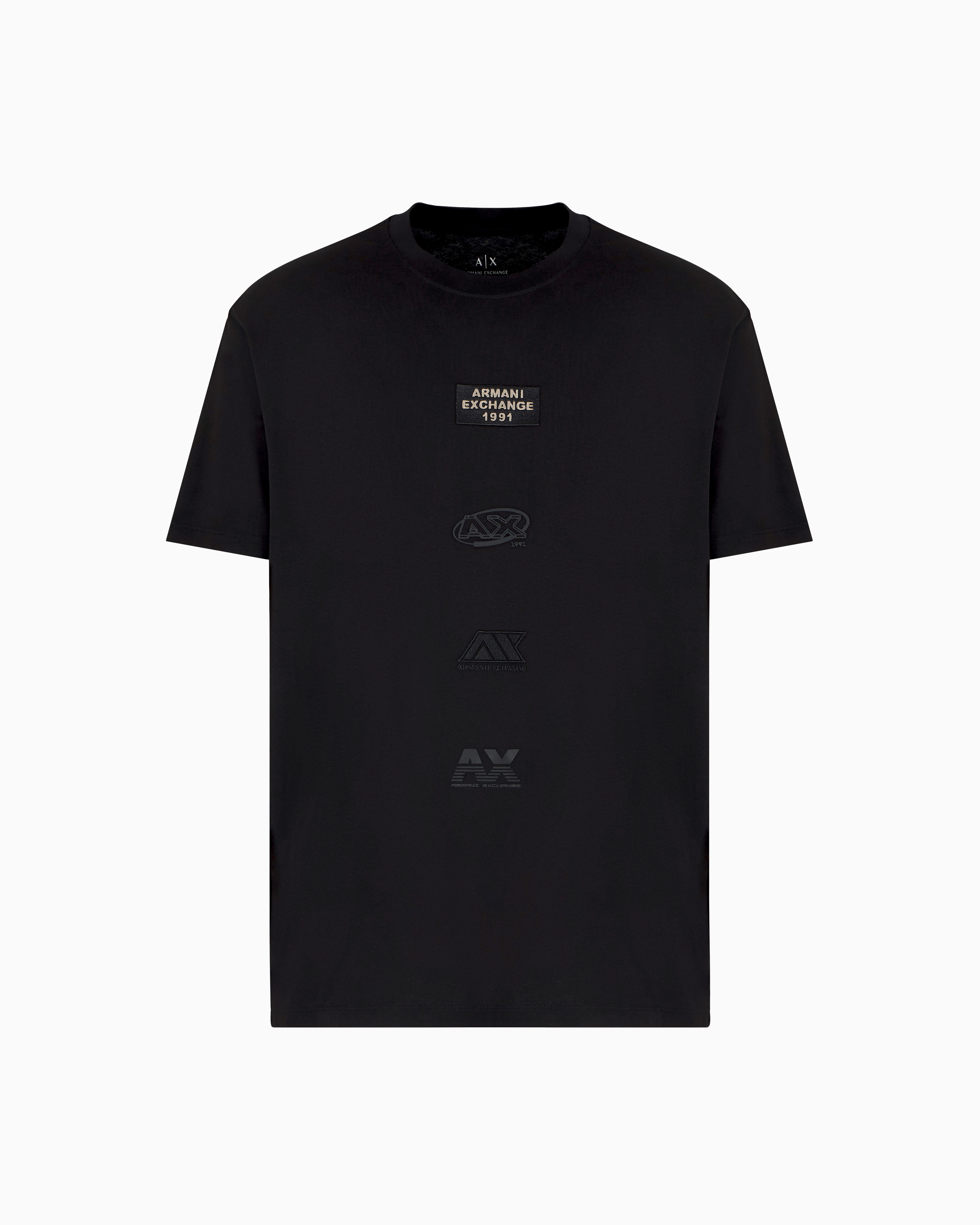 【関送無料】 Armani Exchange チェストロゴ 半袖Tシャツ オンラインストア限定】 ARMANI EXCHANGE (アルマーニ