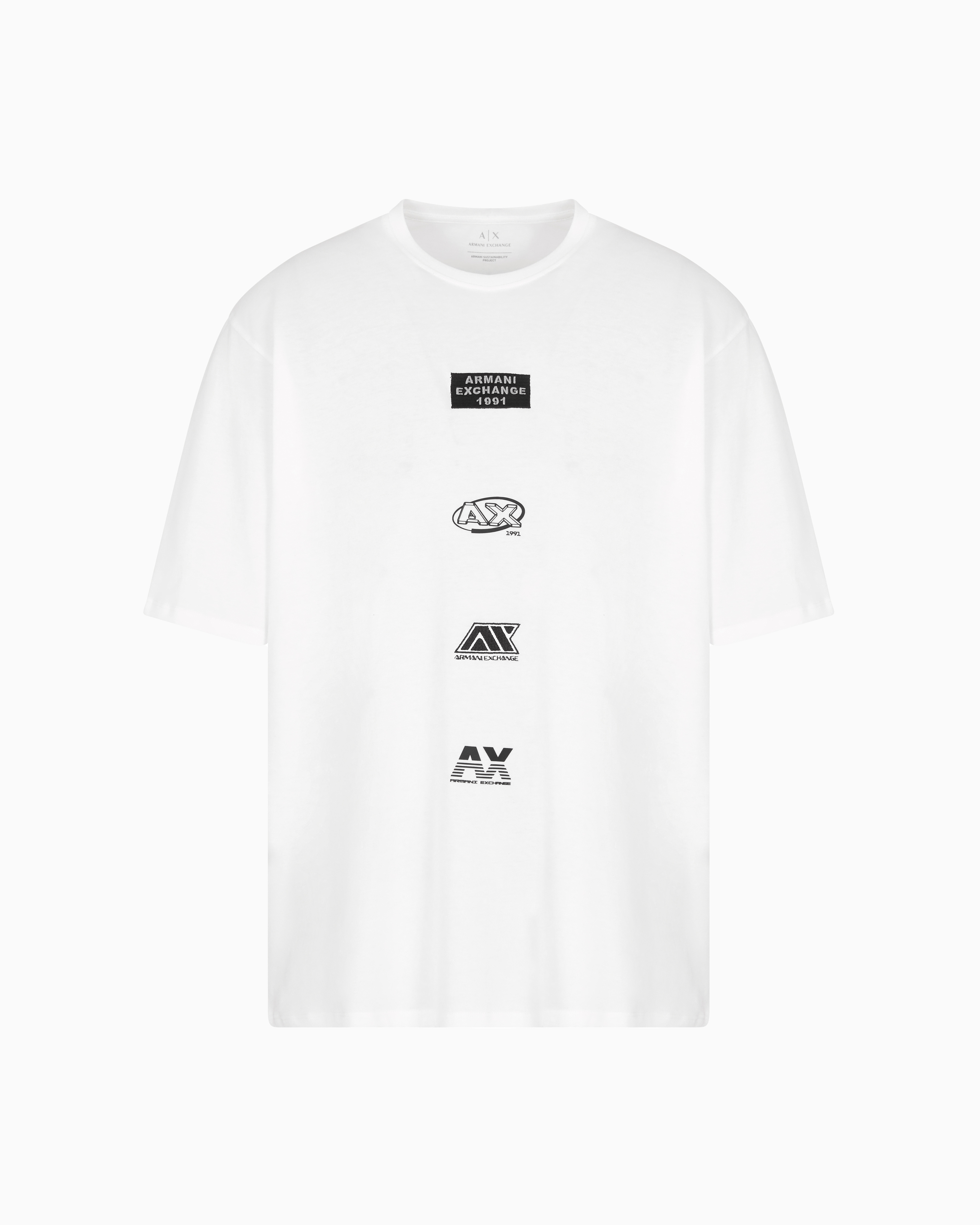 Armani Exchange - ASV Regular Fit T-Shirt, Man, White, Size:
