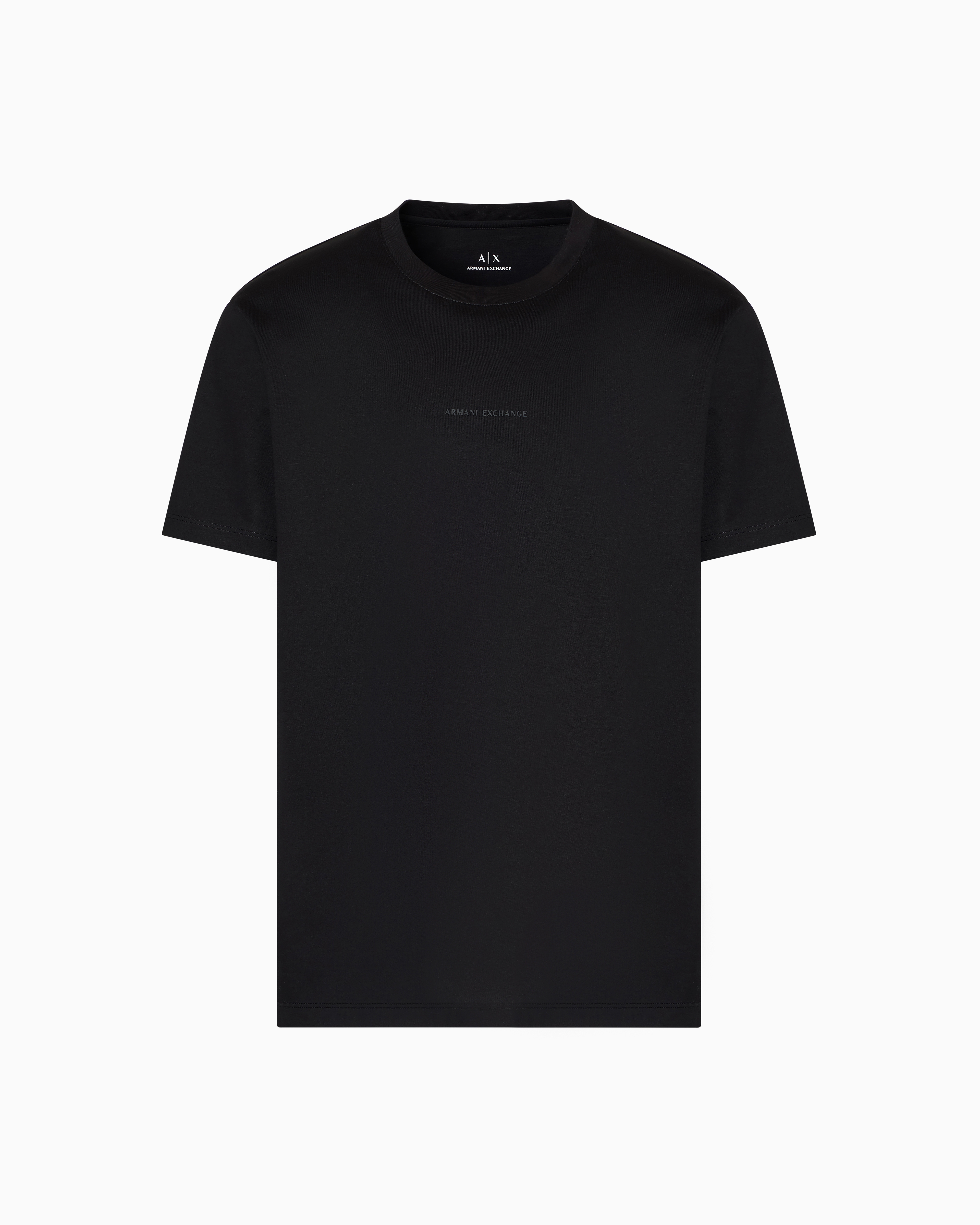 Armani Exchange - Regular fit mercerised cotton T-shirt, Man, Black, Size: