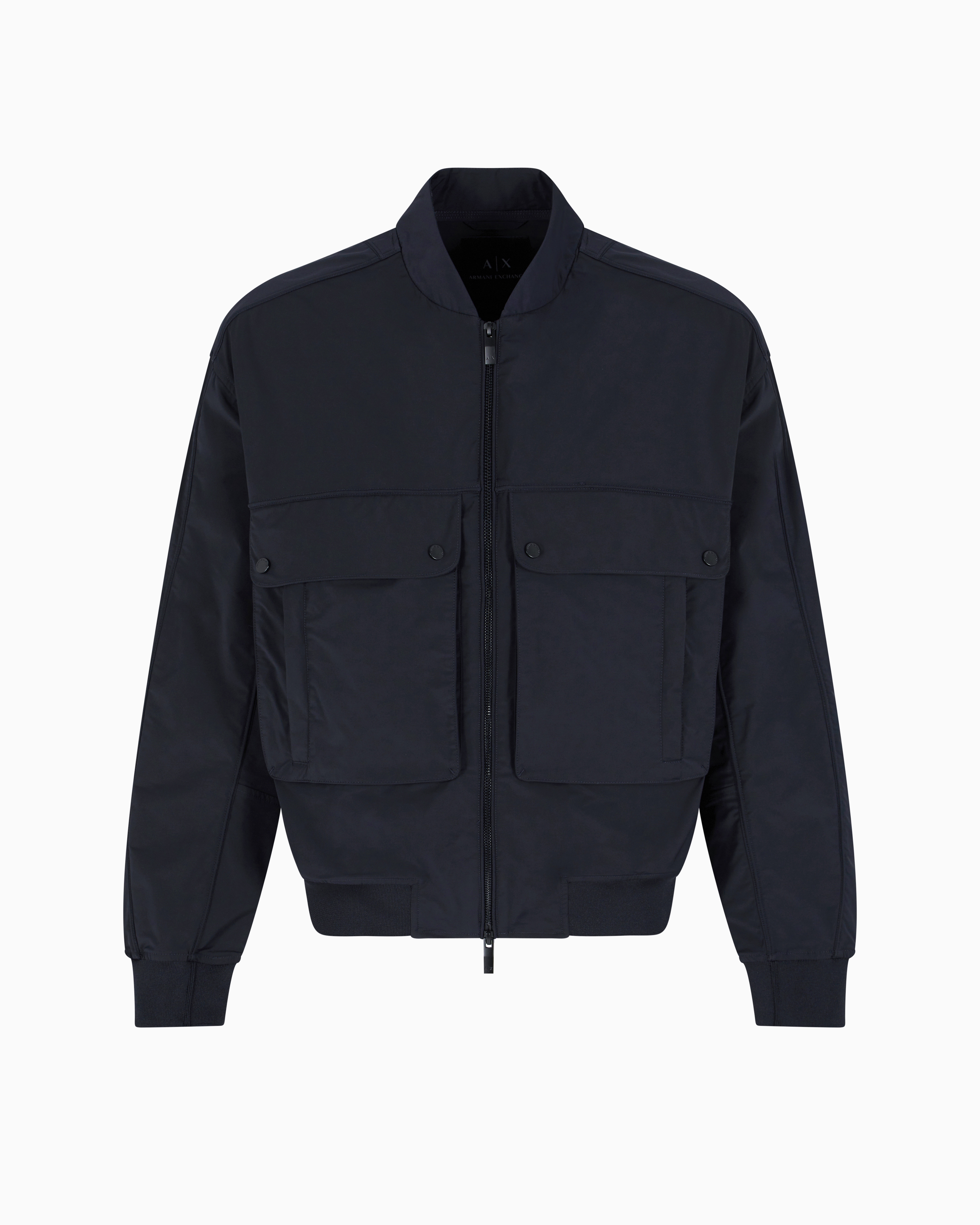 Armani Exchange - Bomber with maxi pockets, Man, Navy Blue, Size: