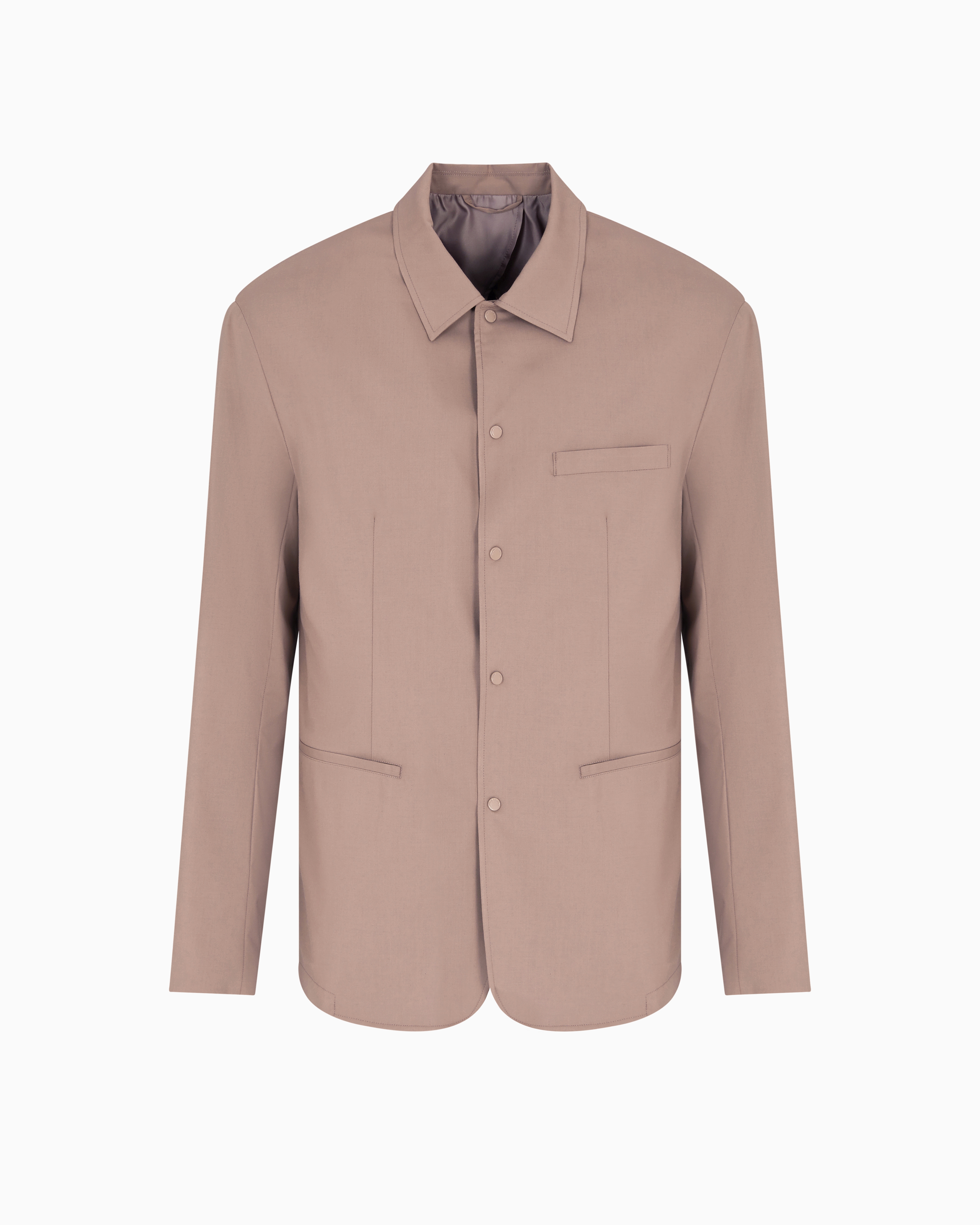 Armani Exchange - Single-breasted jacket with three pockets, Man, Beige, Size: