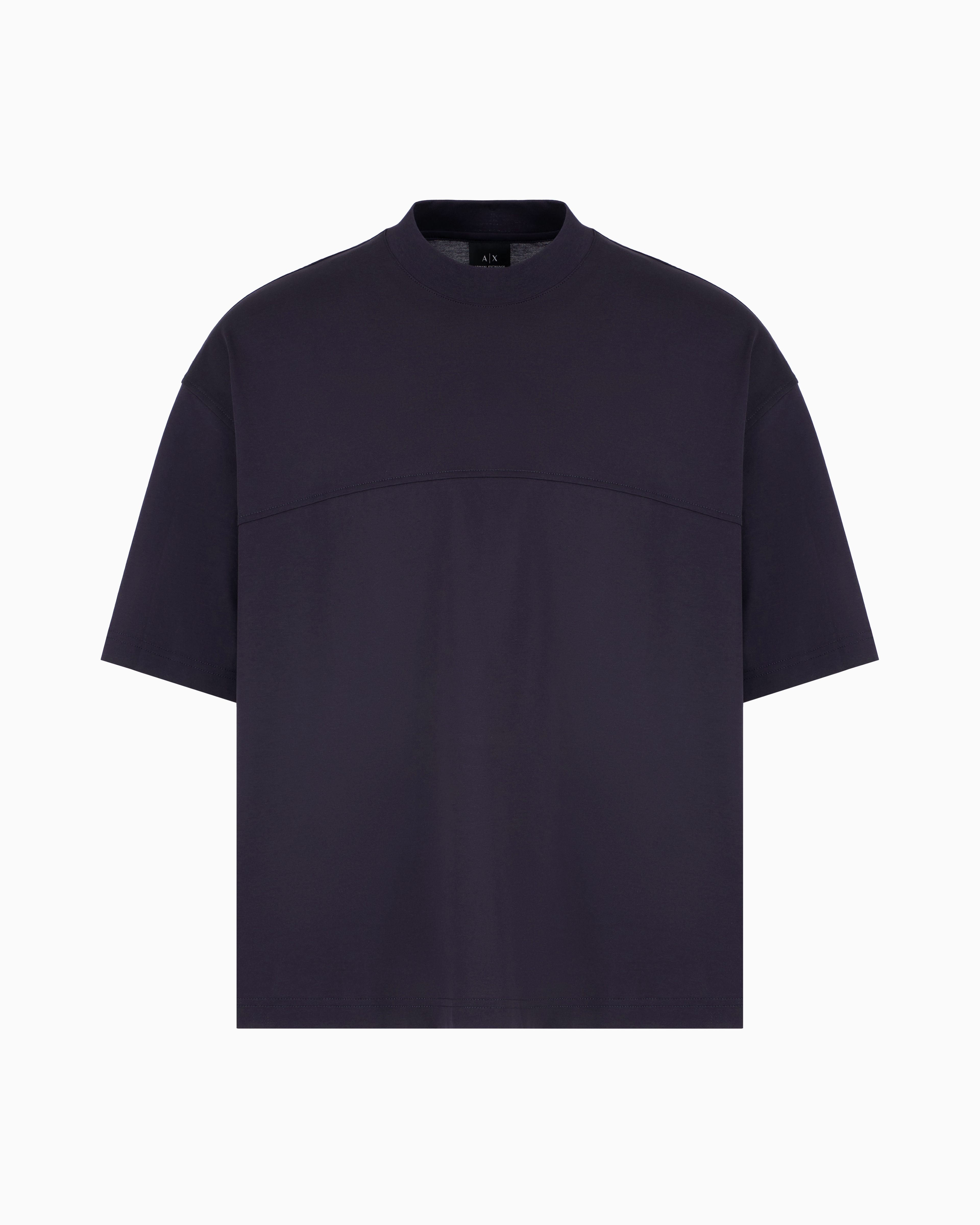 Tシャツ・カットソー ARMANI EXCHANGE Men T-shirt Blue XM000270AF12112 UB101 Regular fit cotton T-shirt with tone-on-tone allover logo