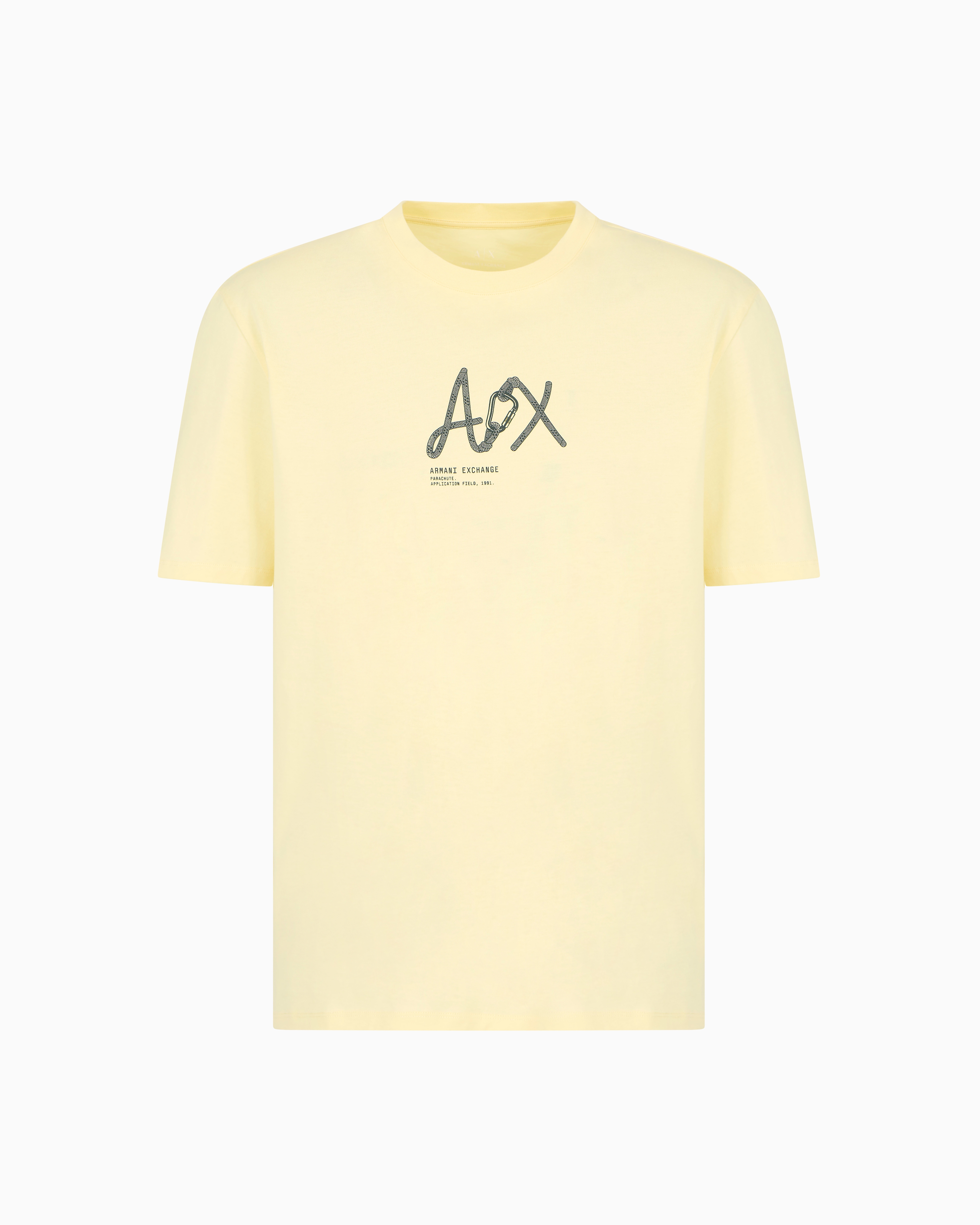 Armani Exchange -  Regular fit T-shirt with logo, Man, Yellow, Size: