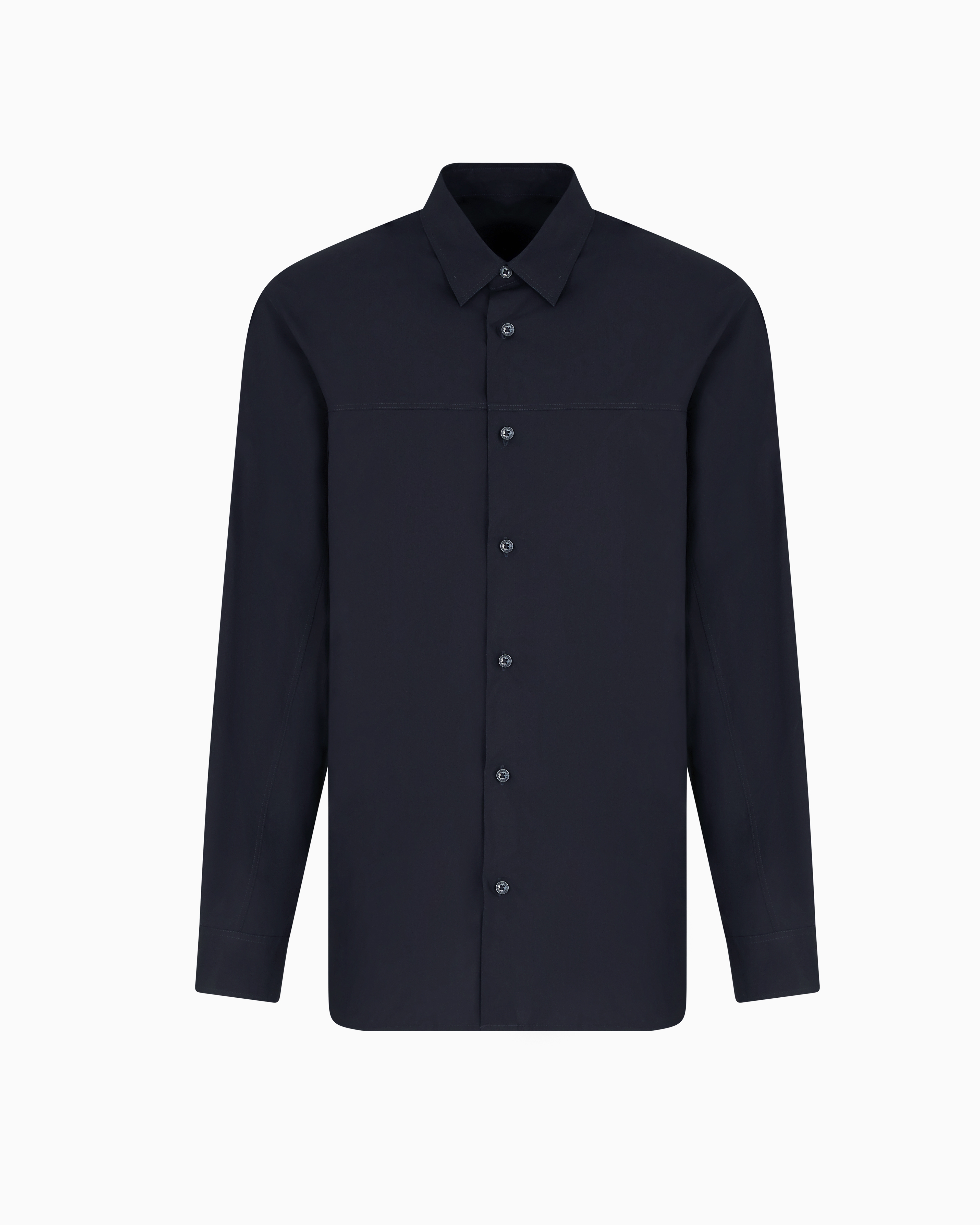 Armani Exchange -  Regular fit poplin shirt, Man, Navy Blue, Size: