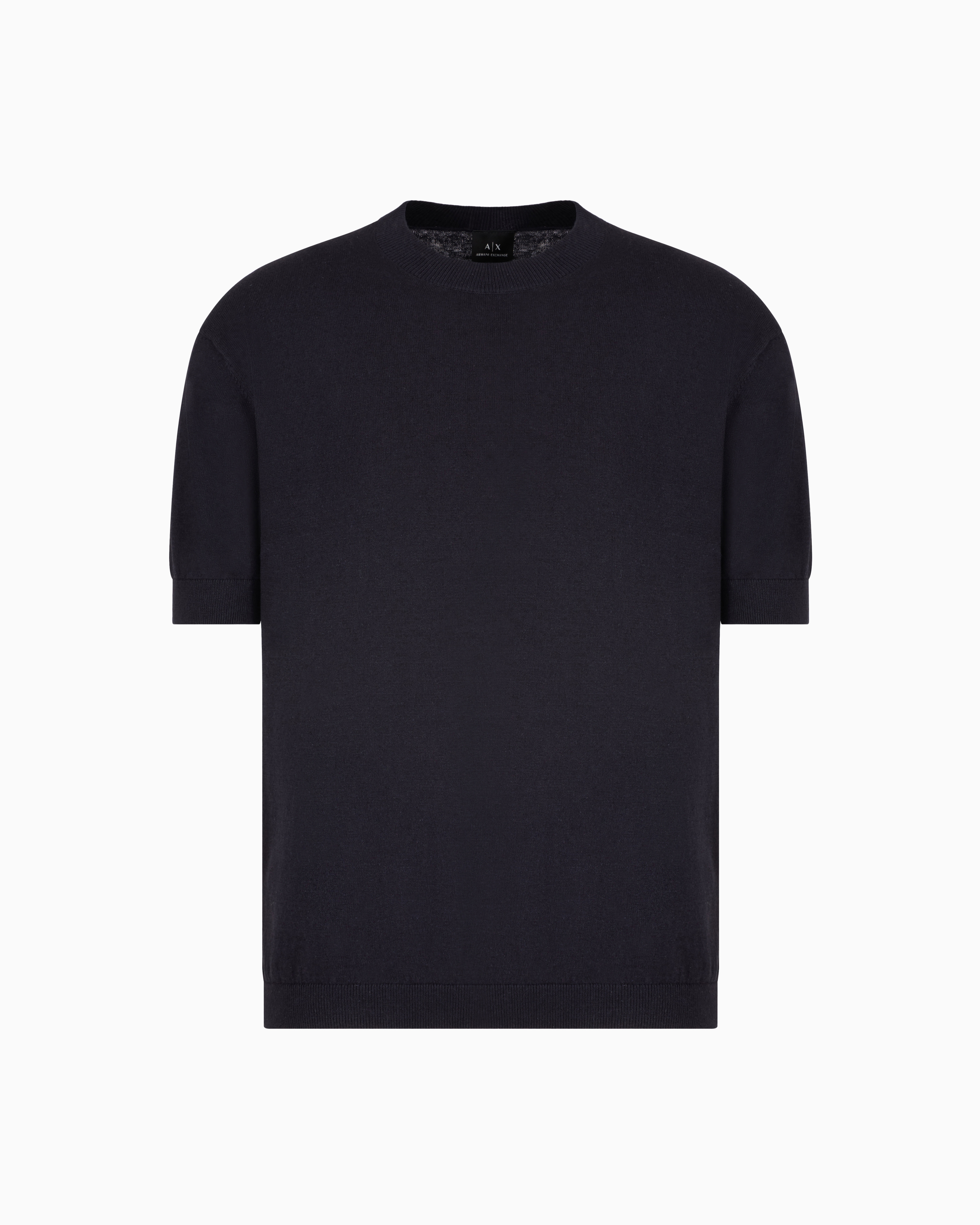 Armani Exchange Navy Blue Knitted Tops Xxl
