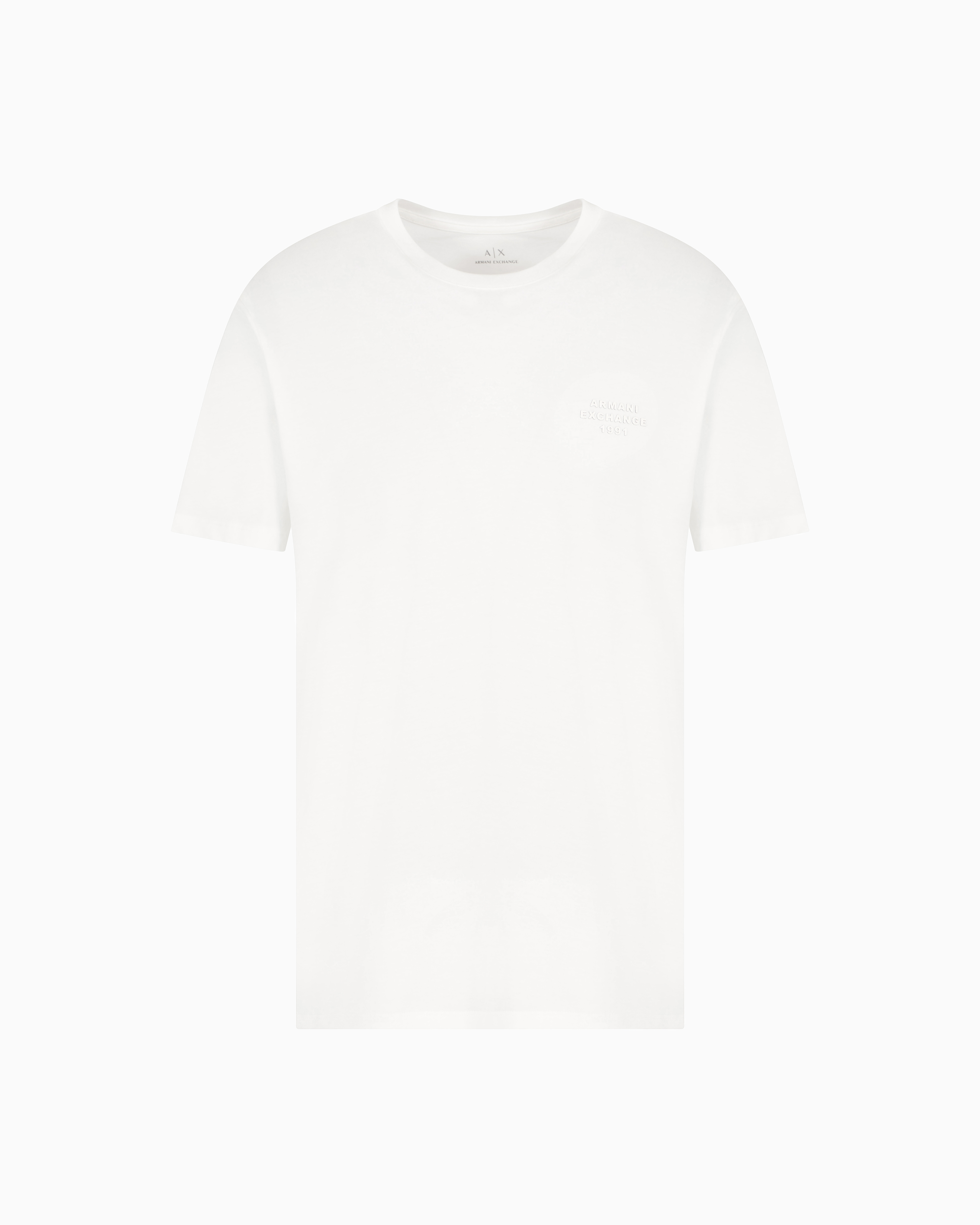Armani Exchange - Regular fit basic t-shirt, Man, White, Size: