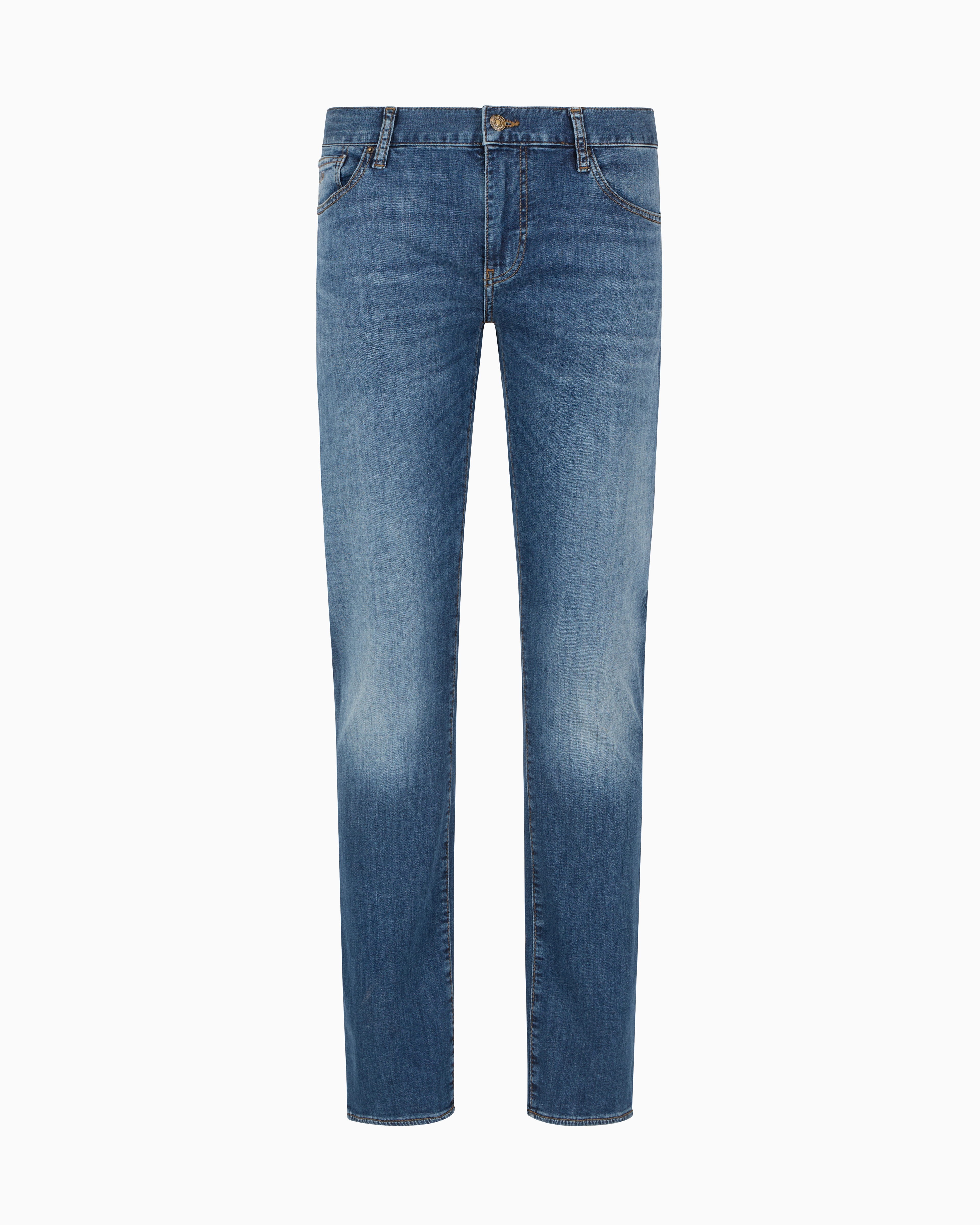 Armani Exchange Men's Blue J66 Super Skinny Jeans In Stretch Denim 30_R