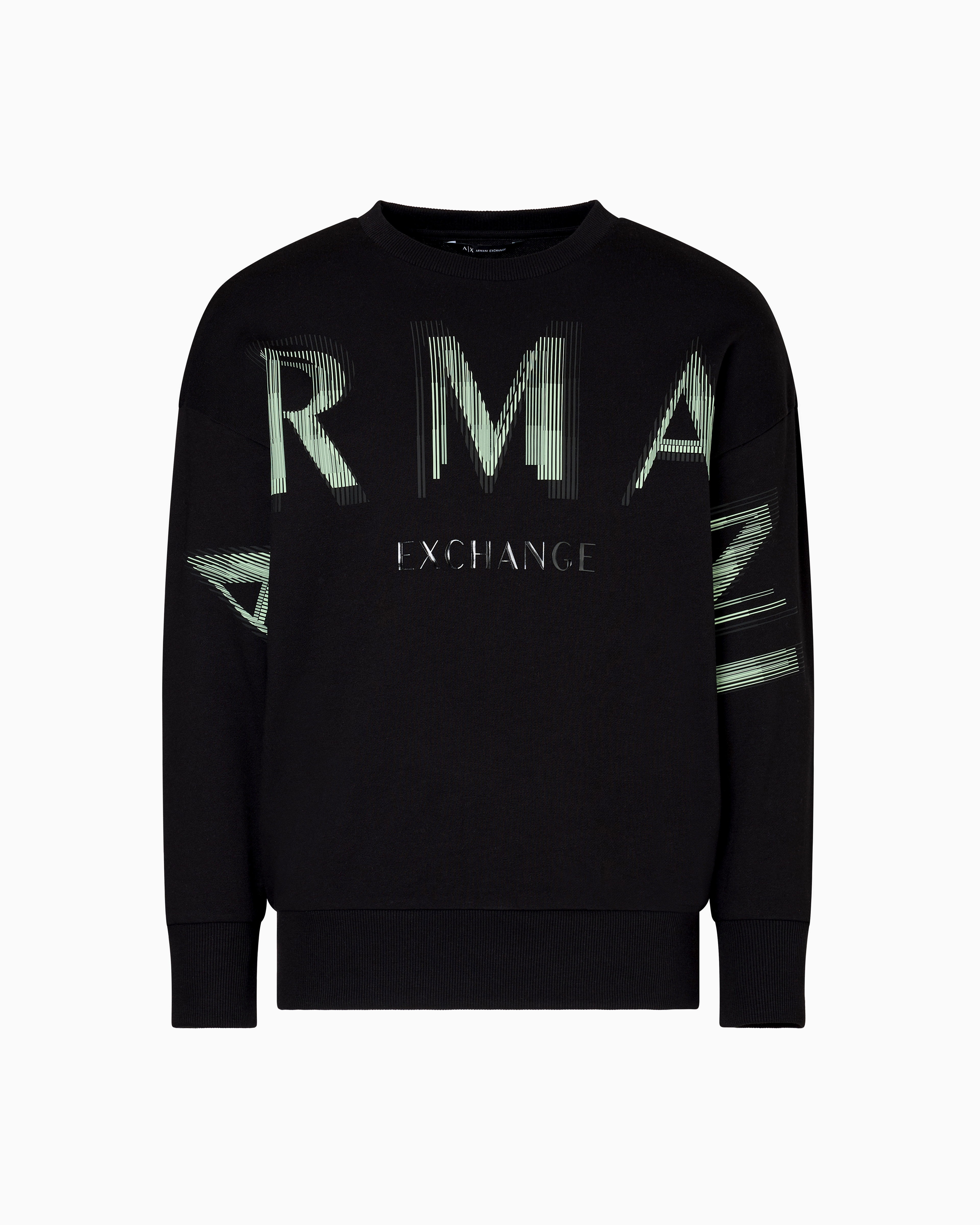 Oversized sweater with optical effect logo