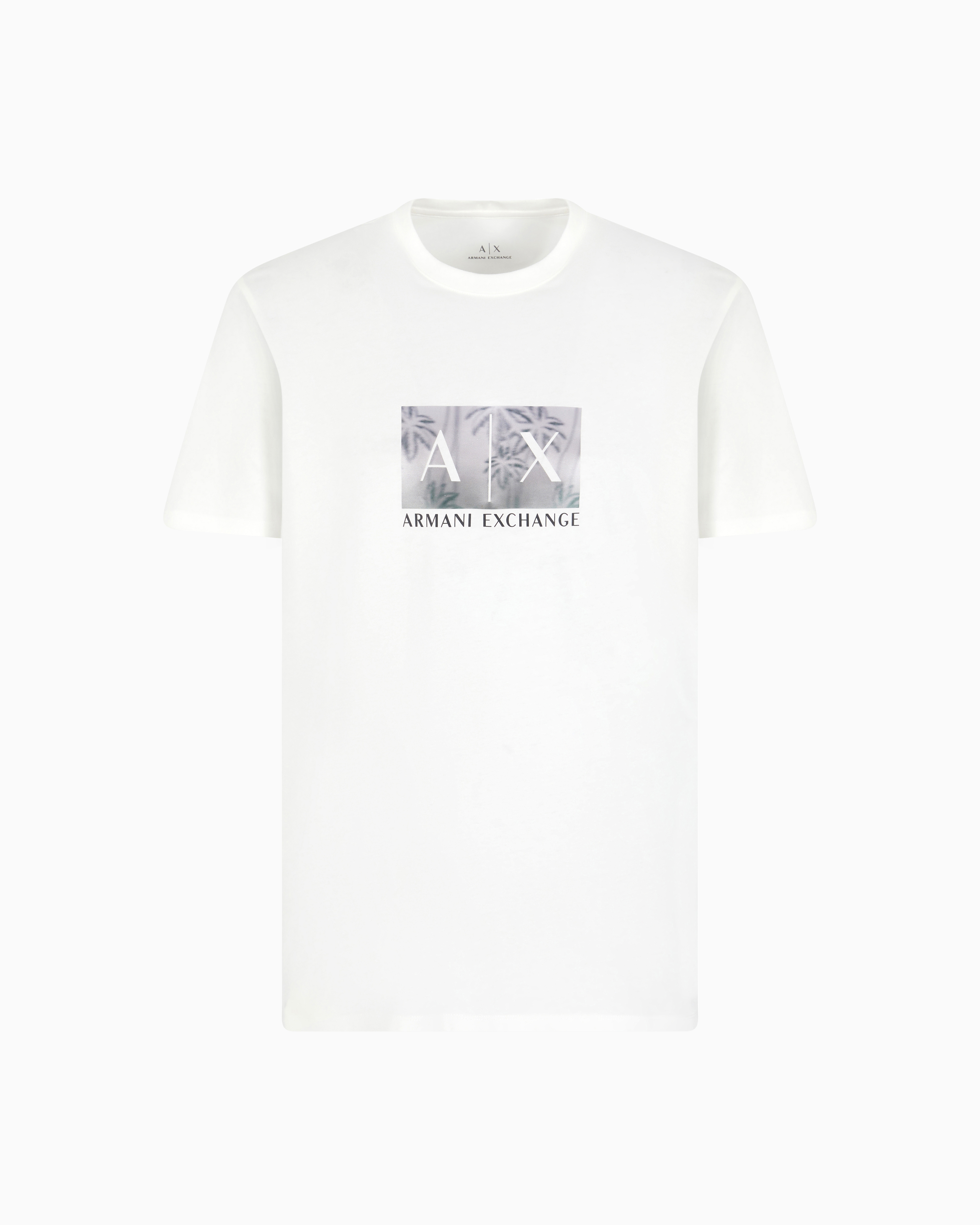 Armani Exchange - Regular fit T-shirt with maxi logo, Man, White, Size:
