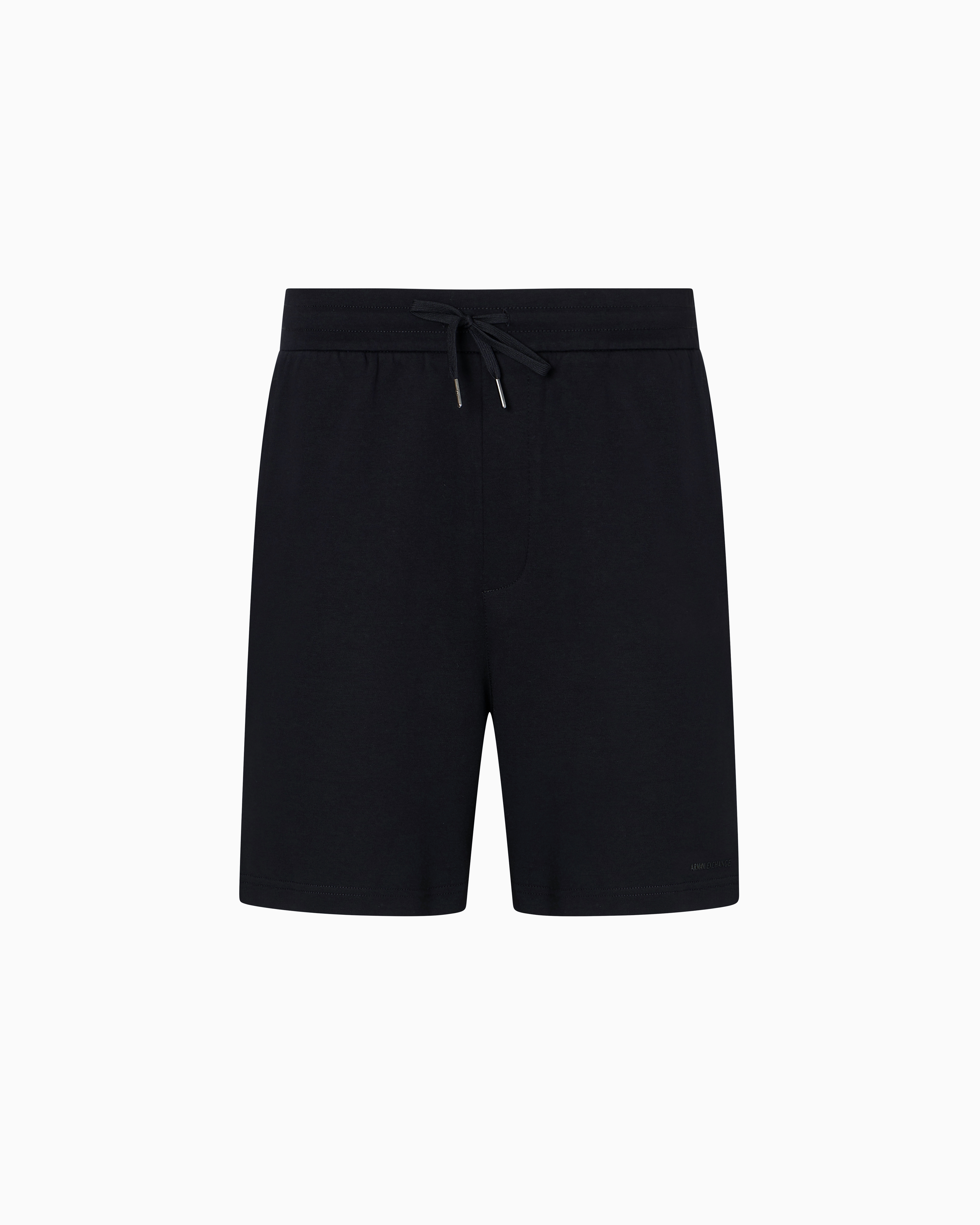 Armani Exchange - Cotton interlock Bermuda shorts, Man, Black, Size: XS