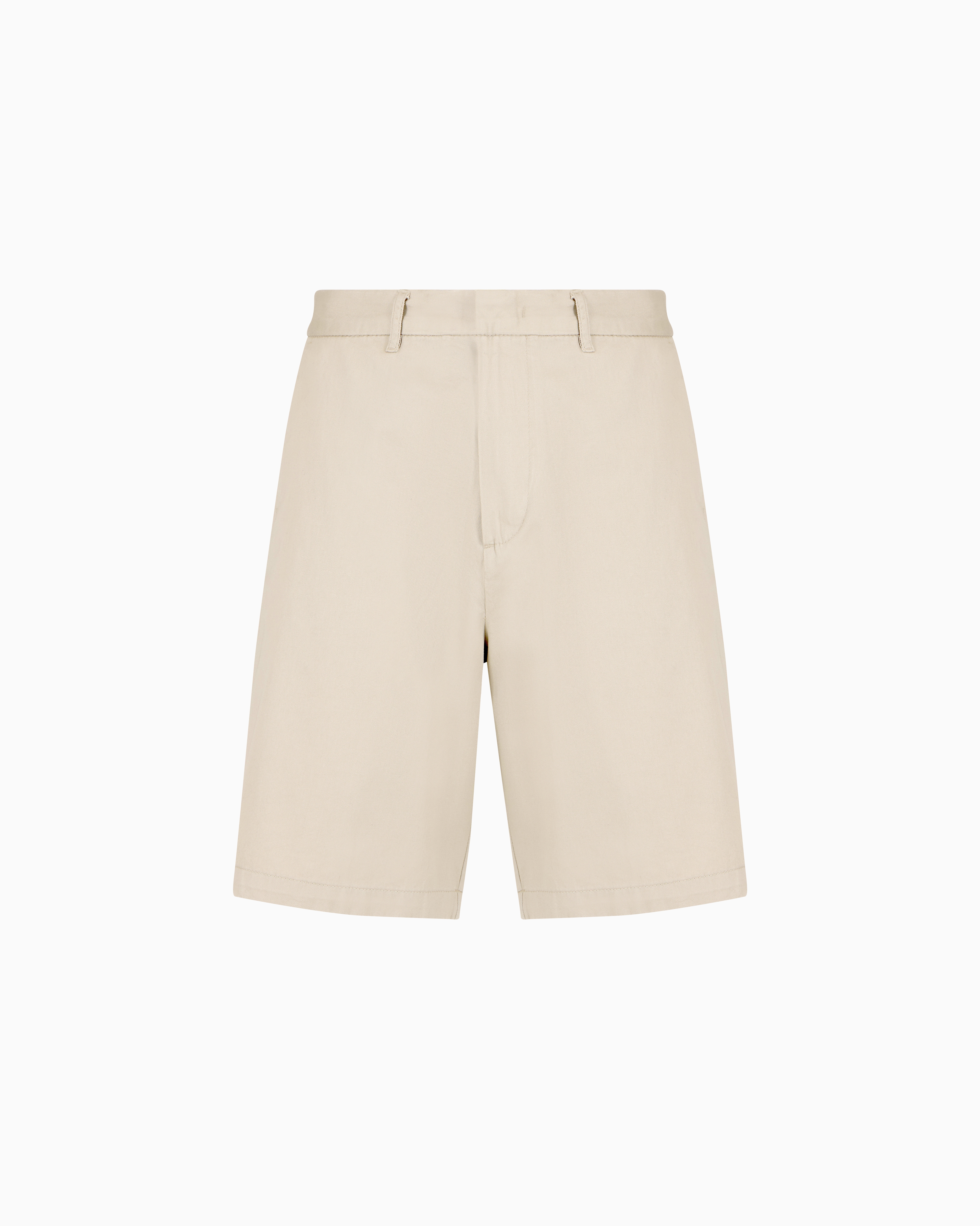 Cotton twill Bermuda shorts