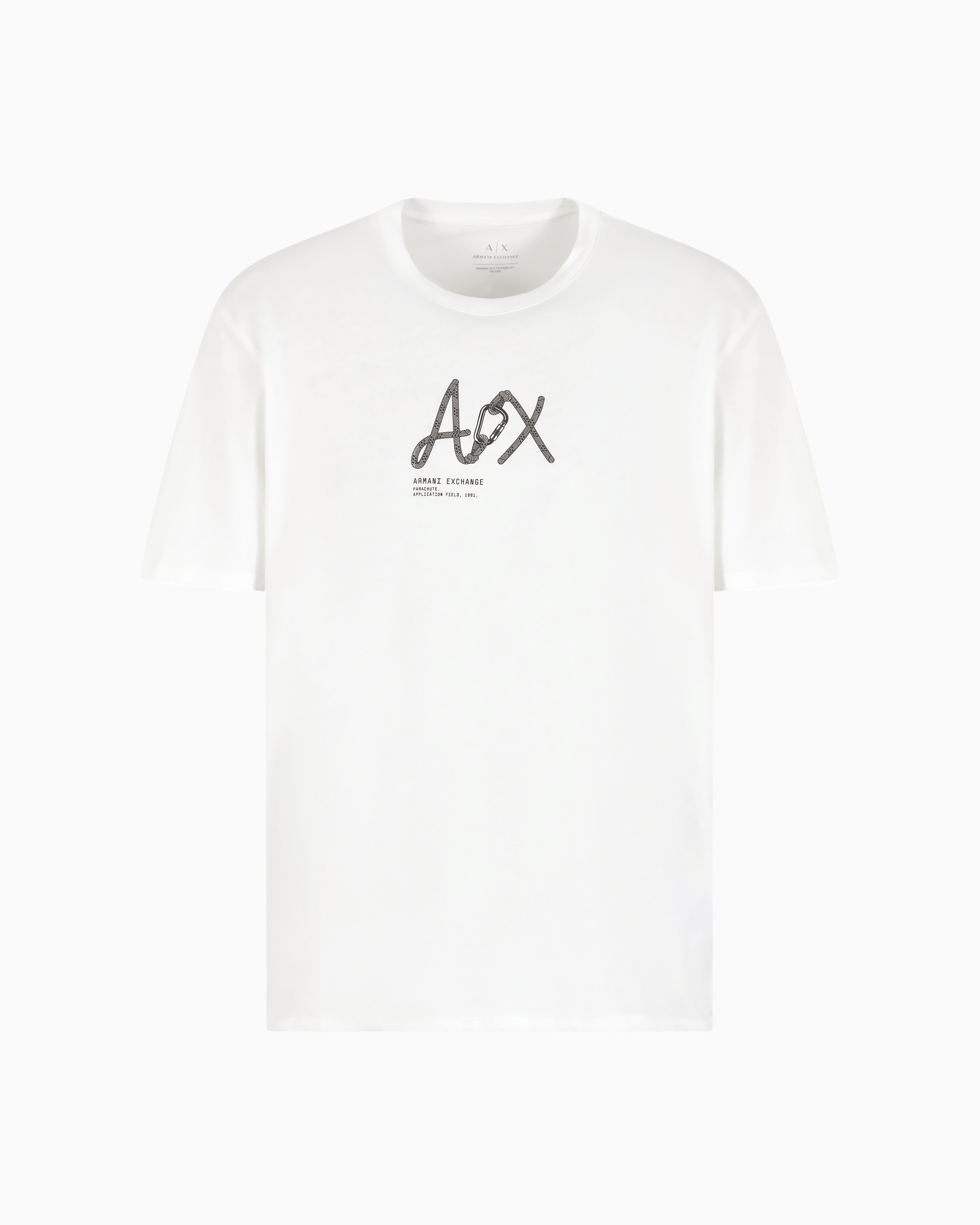 Tシャツ・カットソー ARMANI EXCHANGE Men T-shirt White XM000730AF13025 U0009 Regular fit T-shirt with logo | Armani Exchange