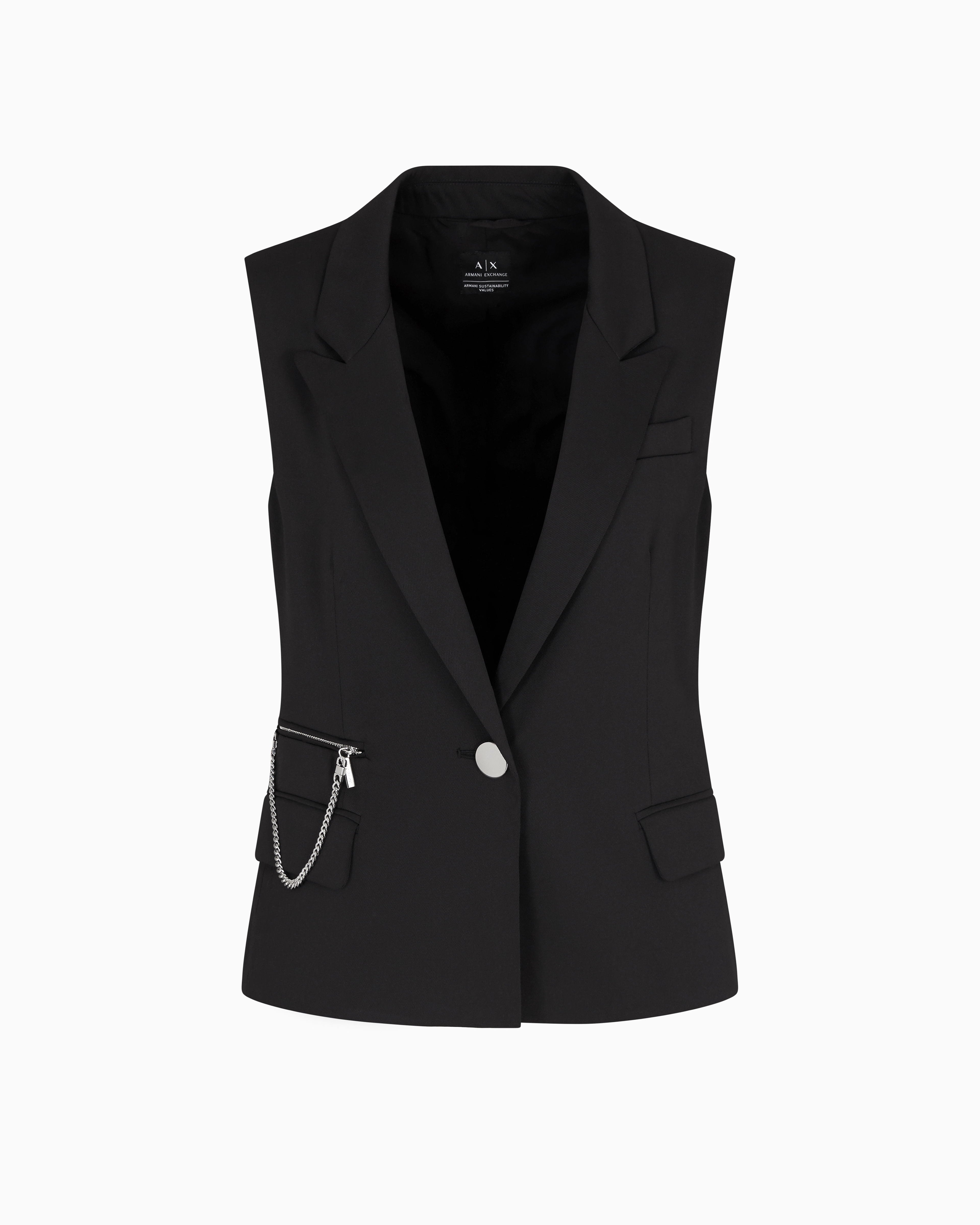 アウターその他 ARMANI EXCHANGE Woman Blazer Blue 6RYG26YN5LZ 15CO Women's Jackets and Blazers | Armani Exchange
