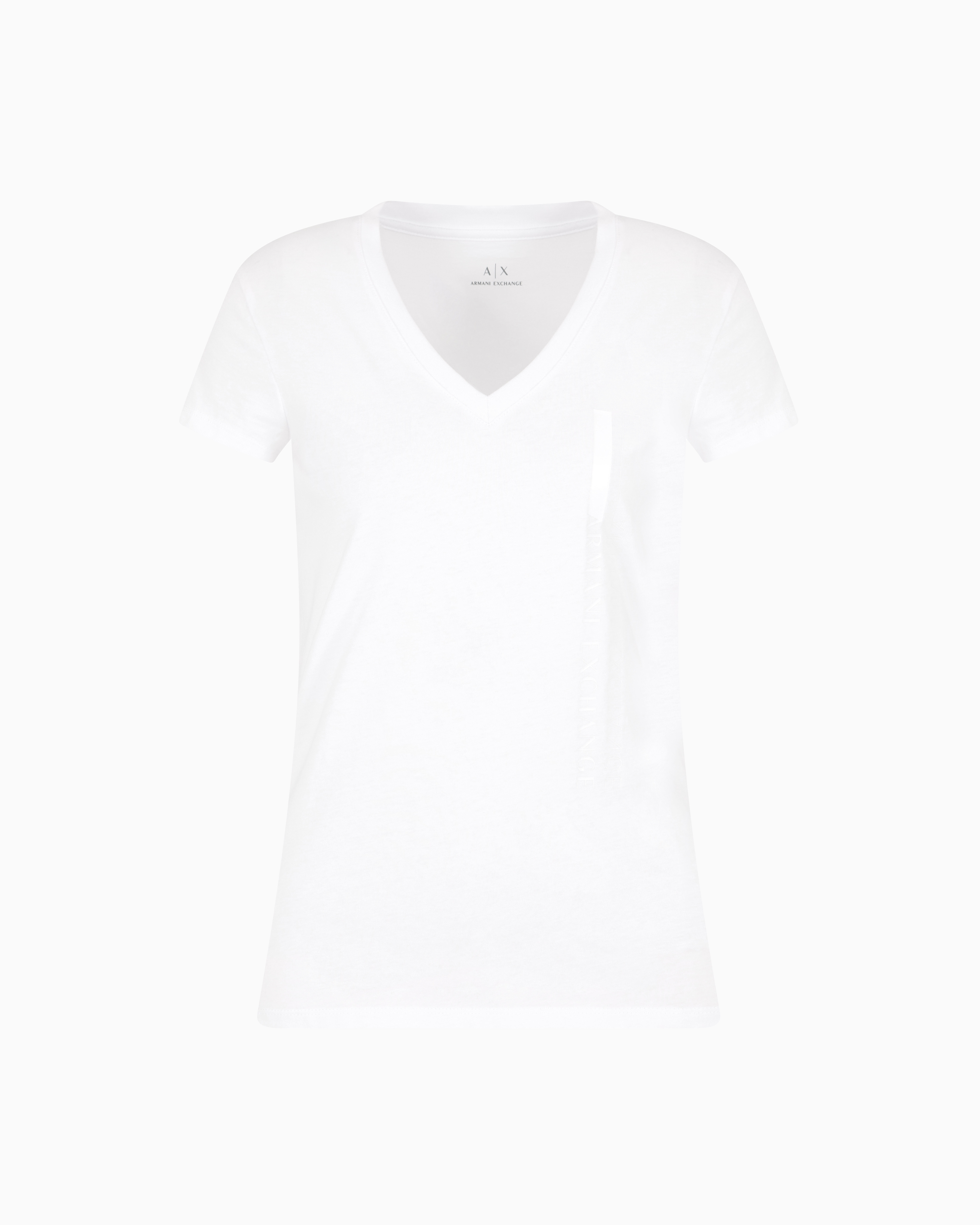 Armani Exchange - Slim Fit T-Shirts, Woman, White, Size: