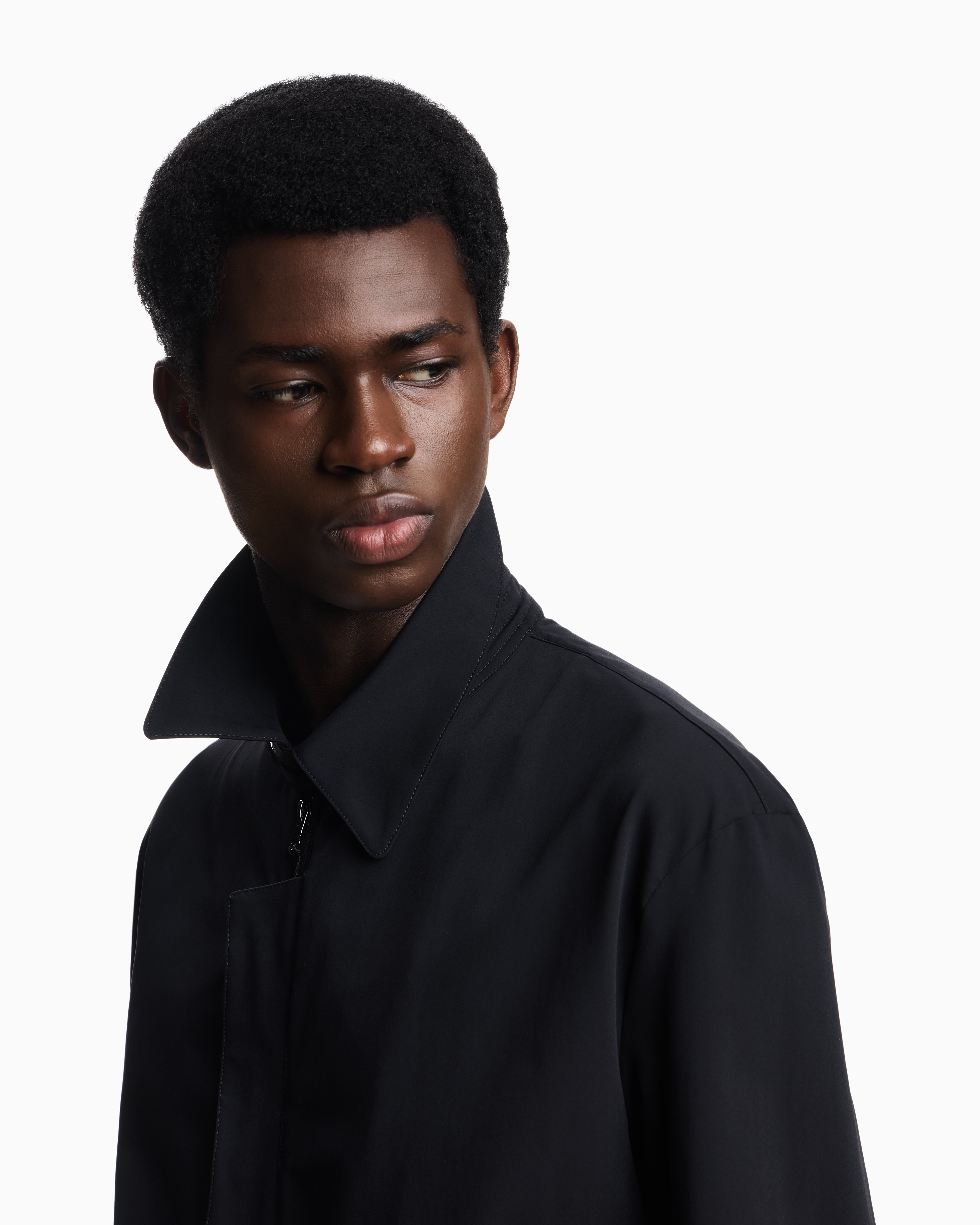 Technical-fabric zip-up jacket | Emporio Armani