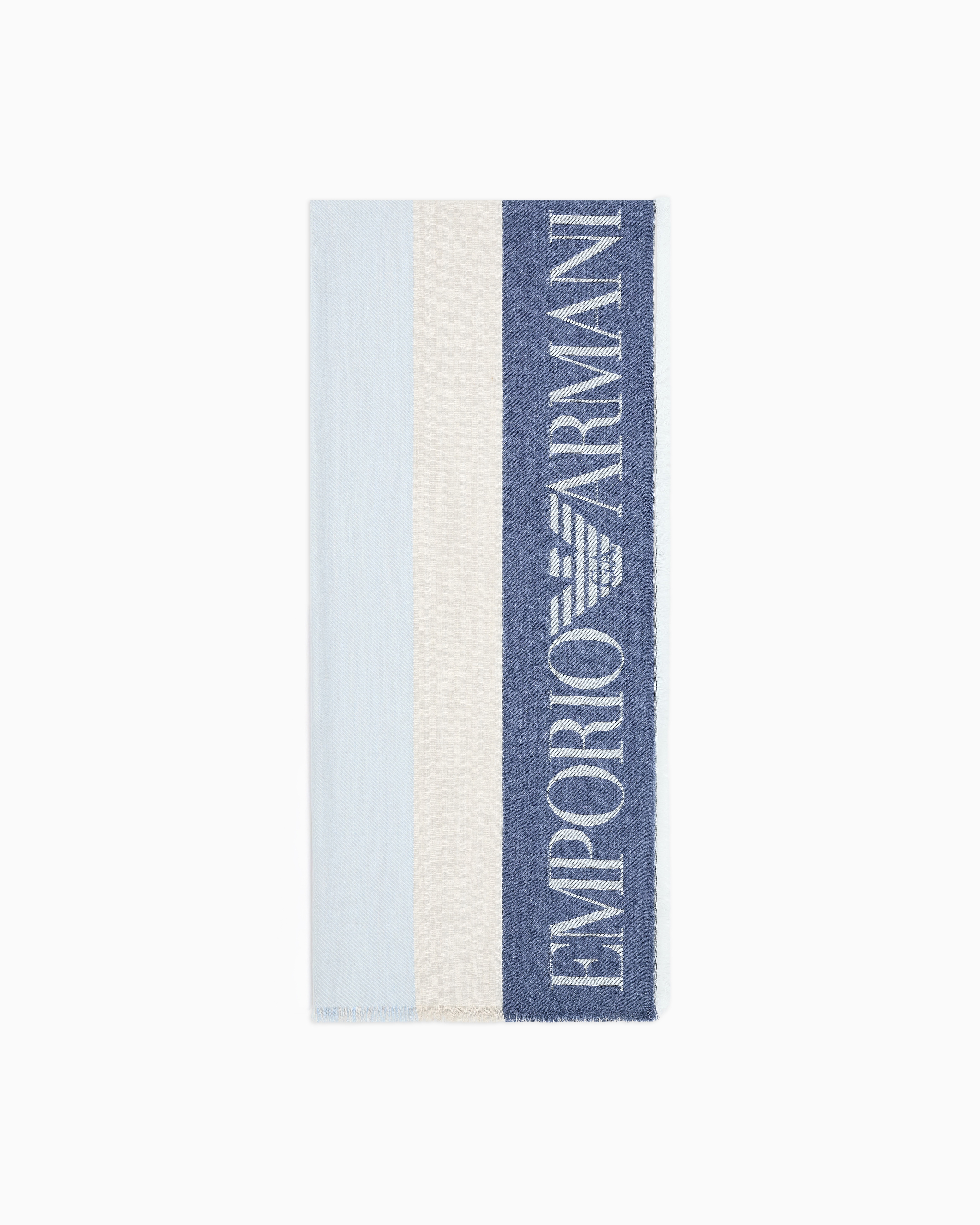 Emporio Armani Stole With Multicoloured Vertical Bands