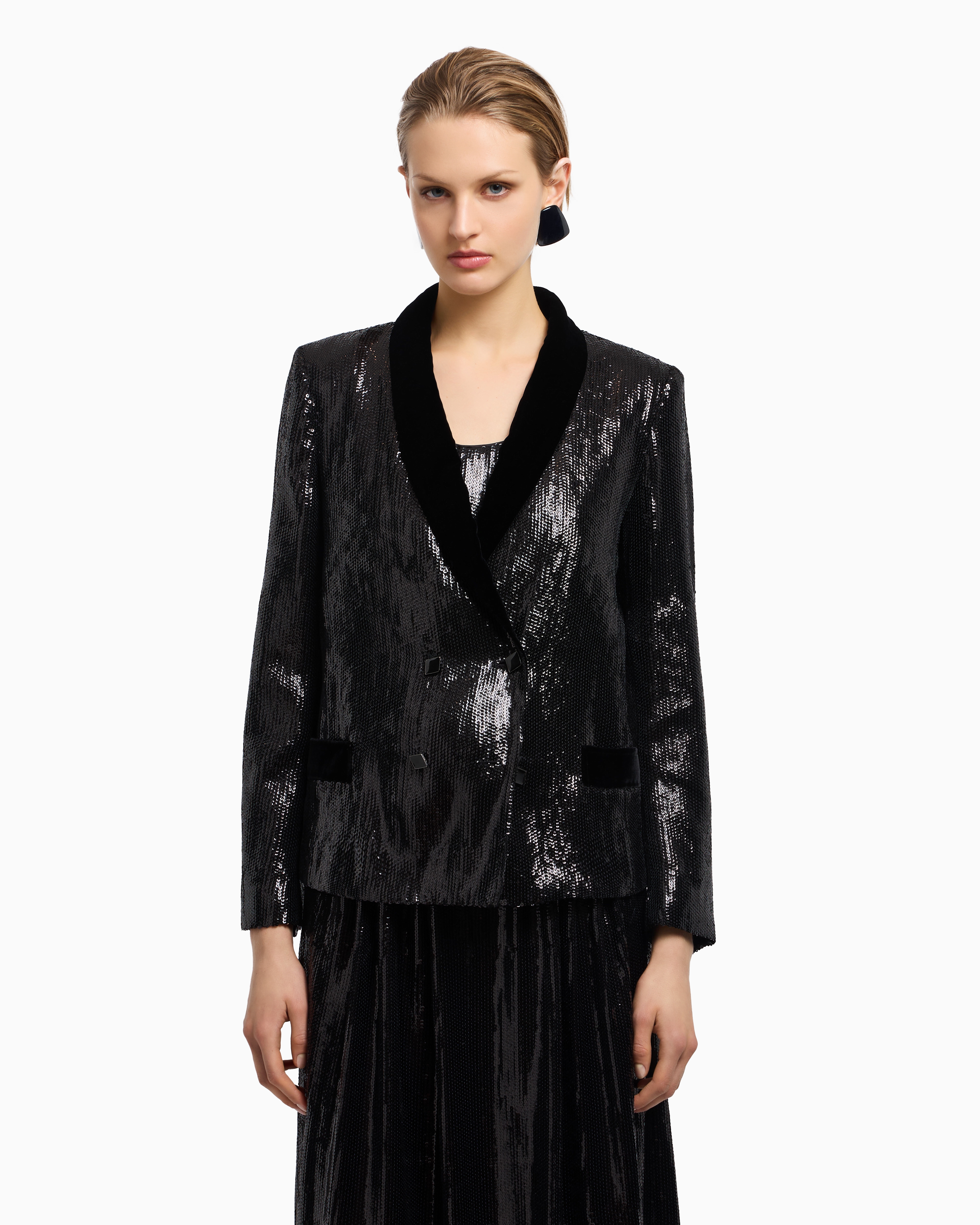 【VIP価格】GIORGIO ARMANI Sequin embroidered Blazer undefined