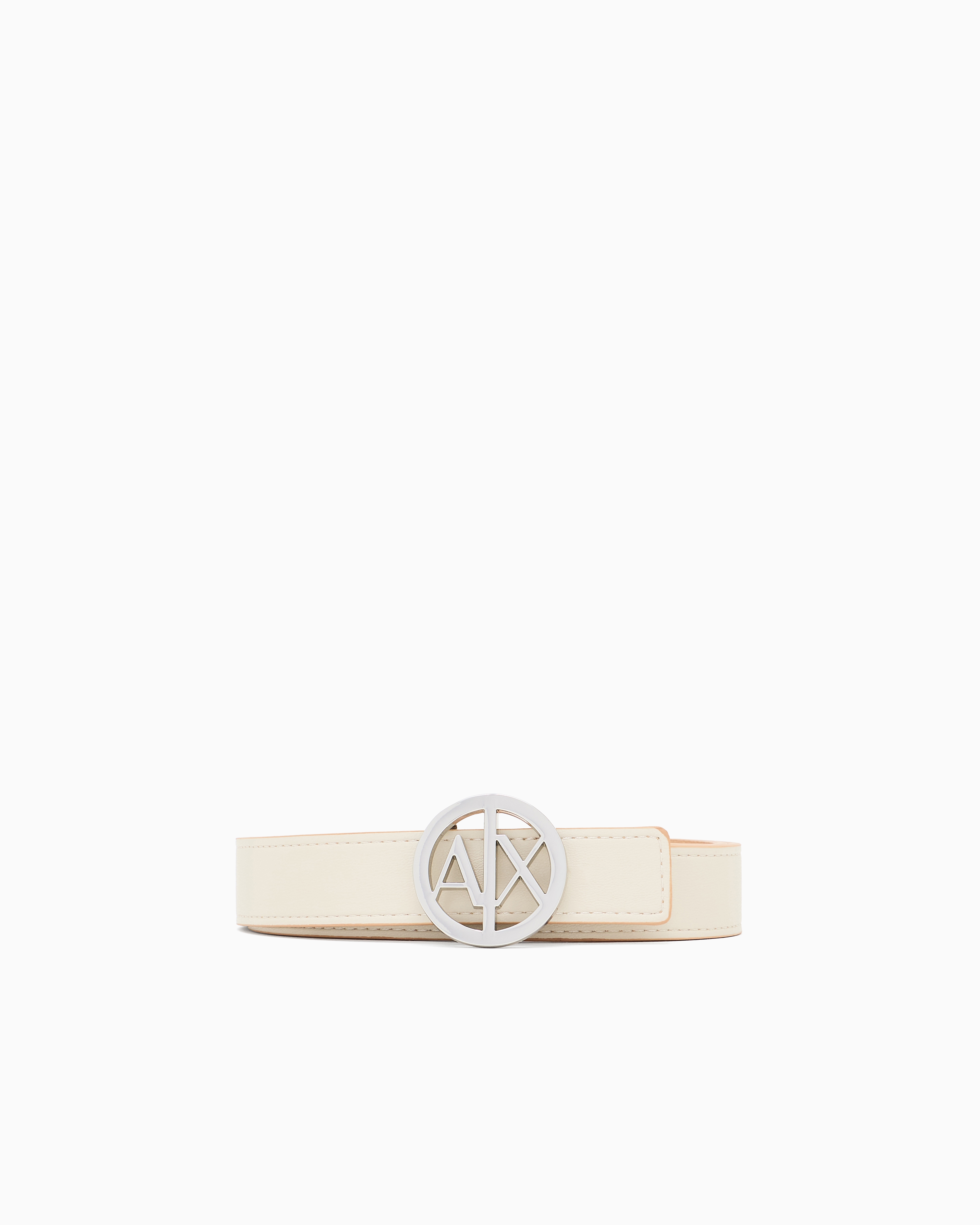 Armani Exchange Camel Logo Buckle Belt Size 85