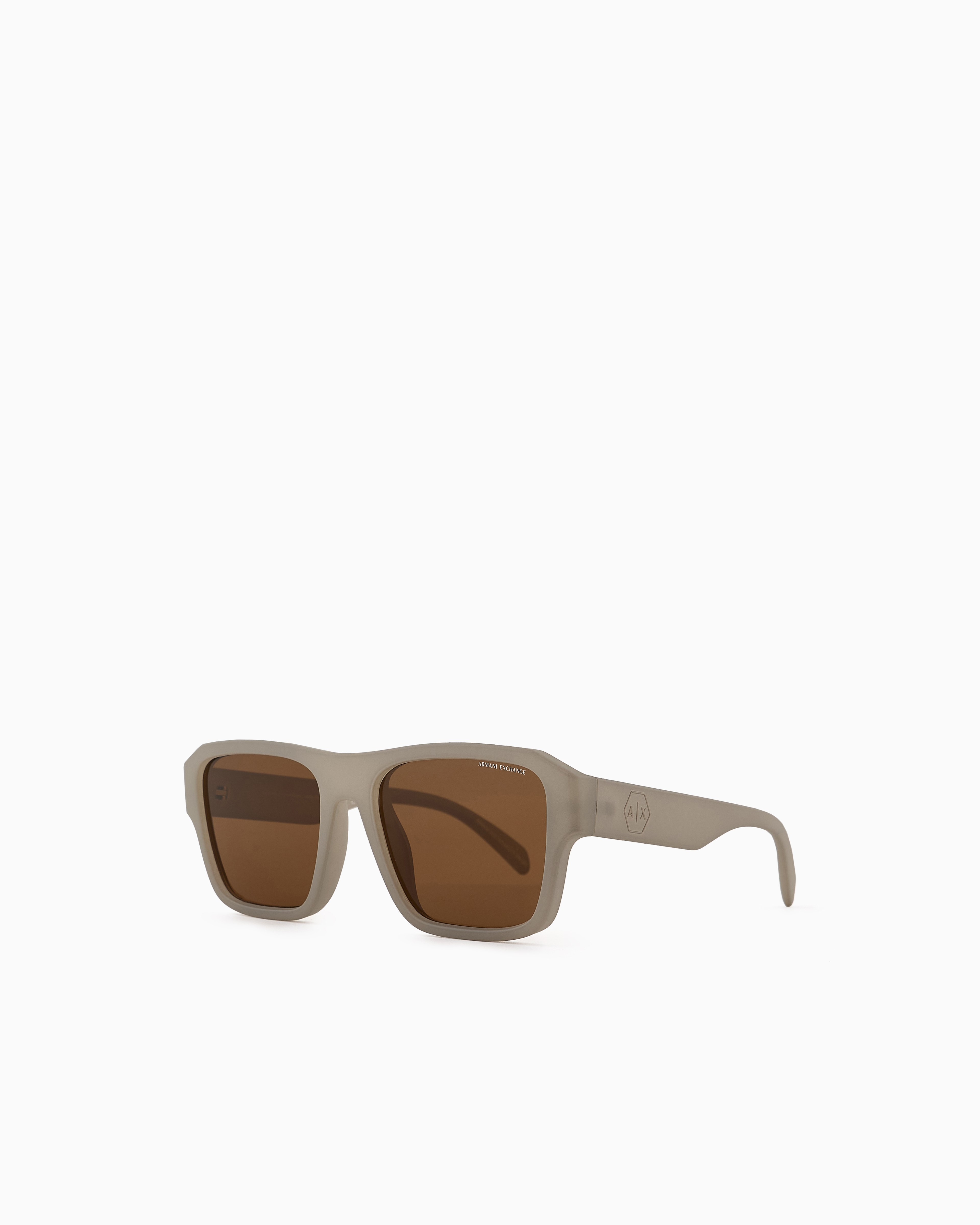 Armani Exchange - Men’s square sunglasses, Man, Grey, Size: 56L