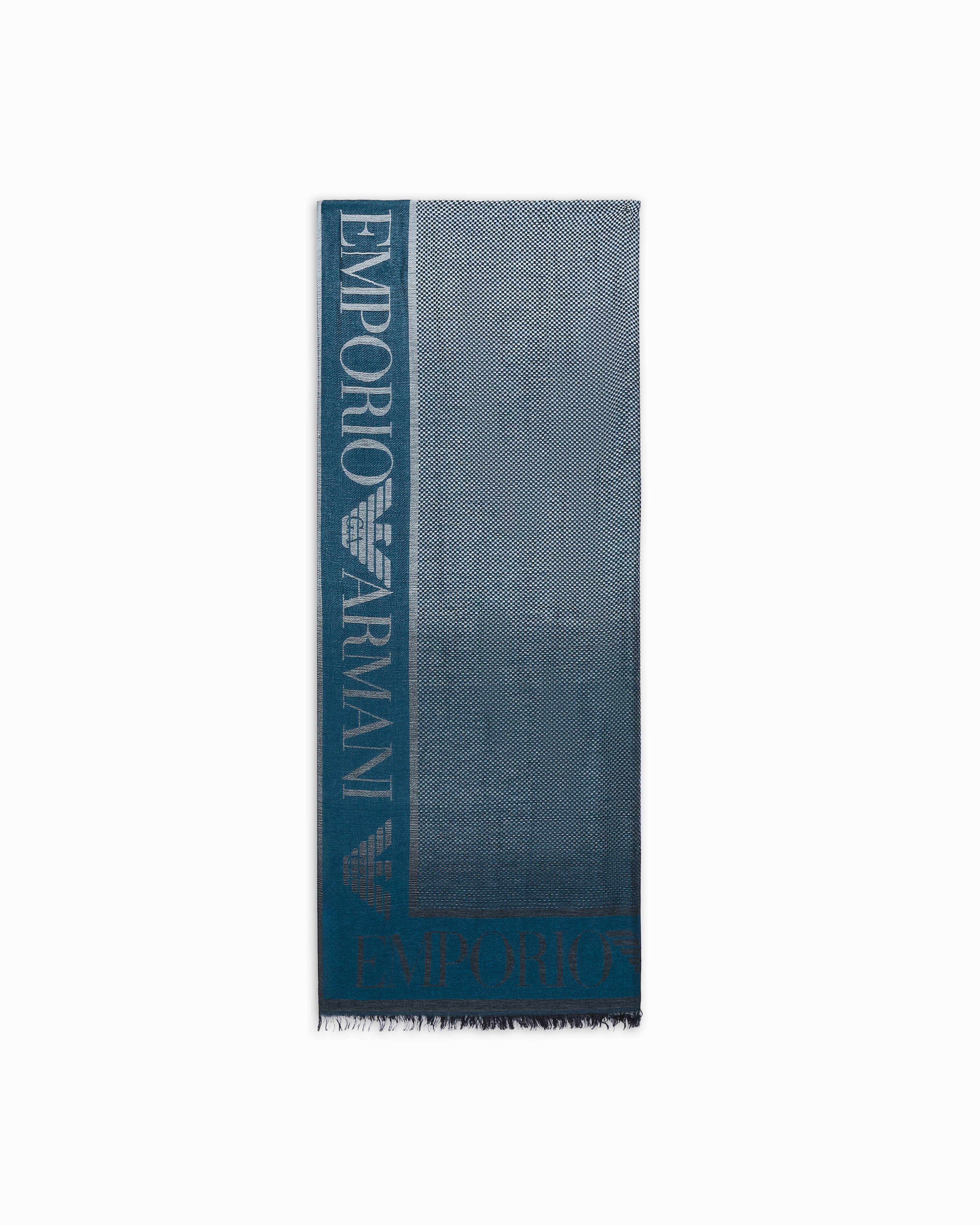 小物 EMPORIO ARMANI stole archive Stole with gradient micro check motif | Emporio Armani
