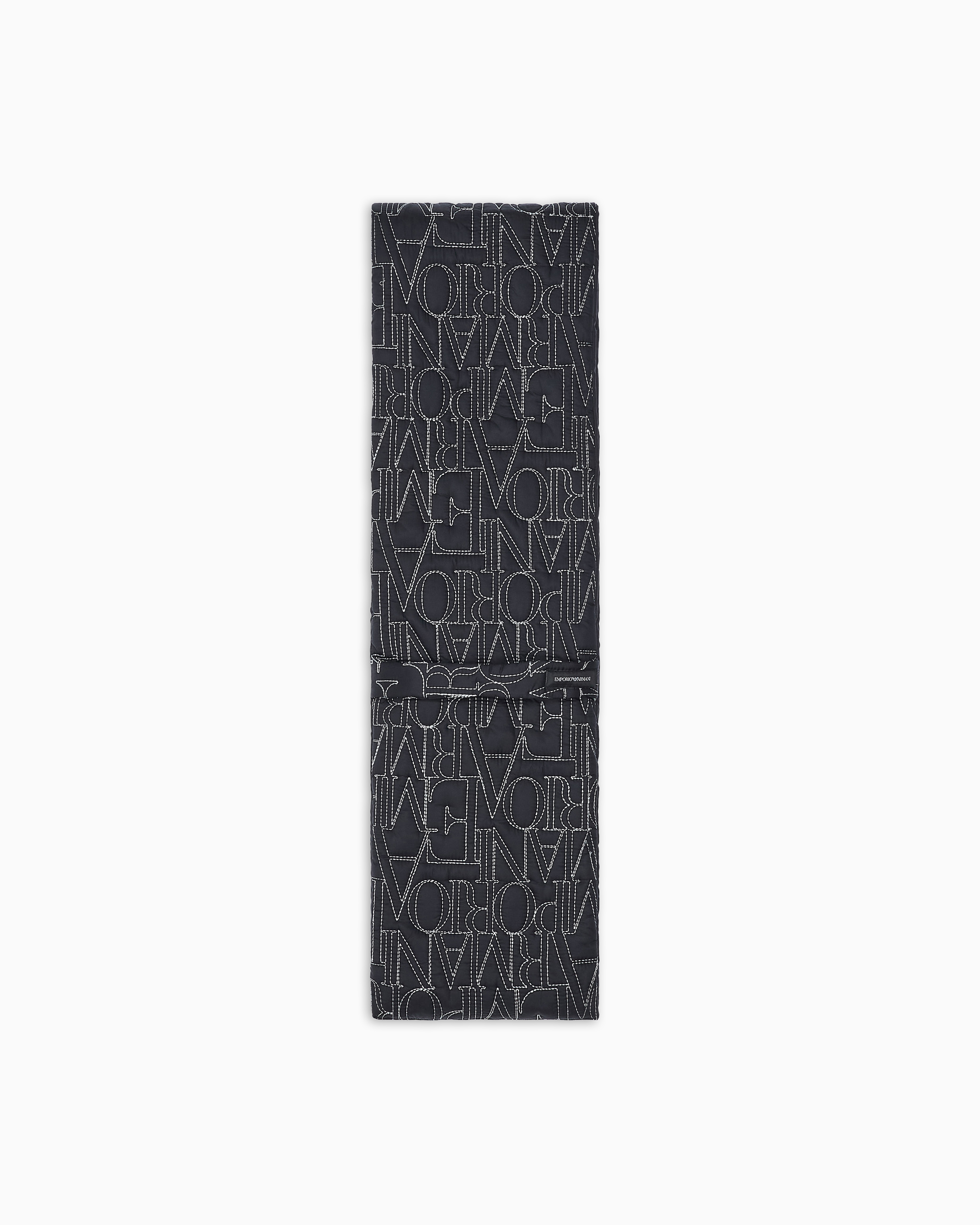 Nylon scarf with embroidered logo | Emporio Armani