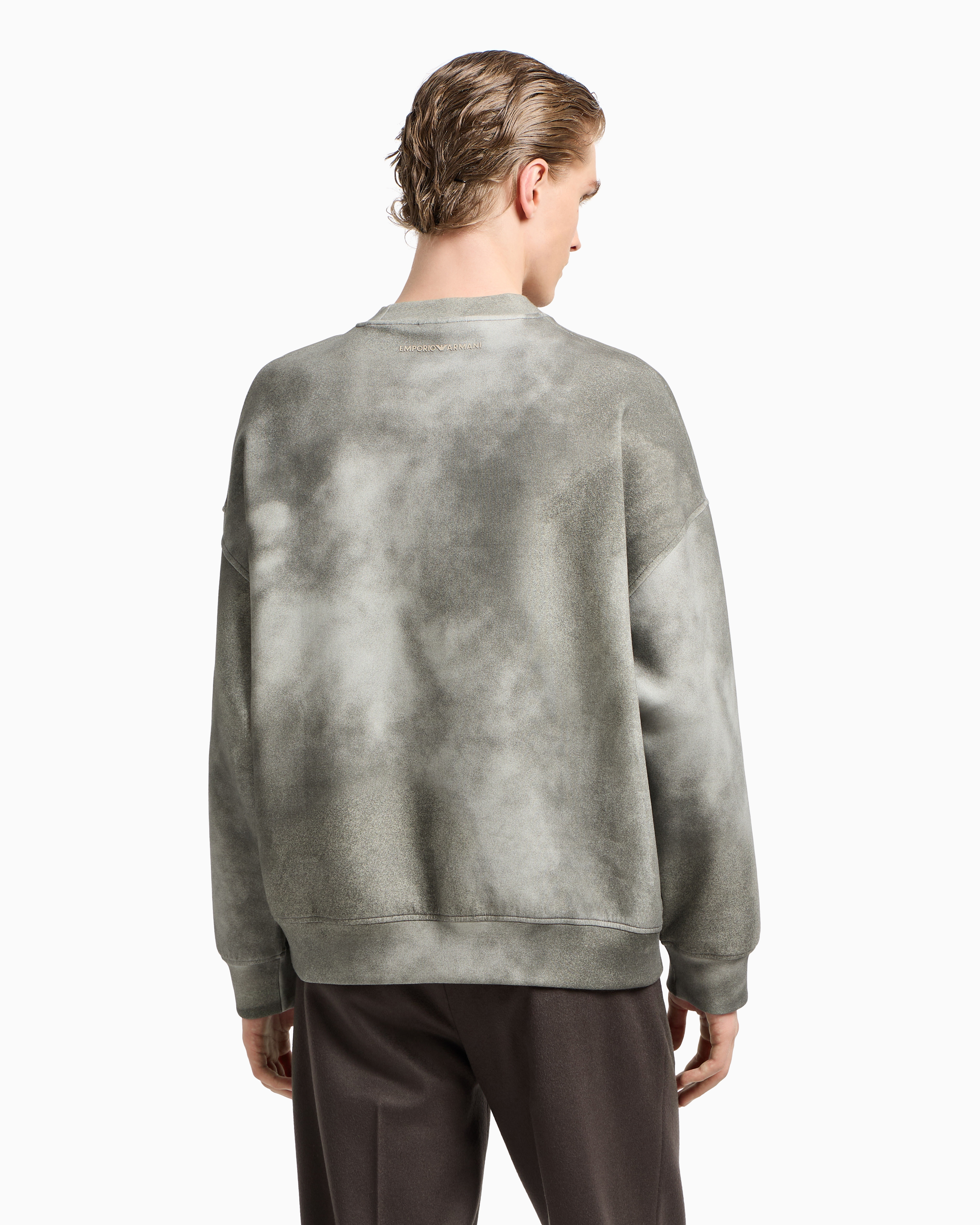 EMPORIO ARMANI▼ASV イーグルロゴ ジャージー スウェットシャツ undefined