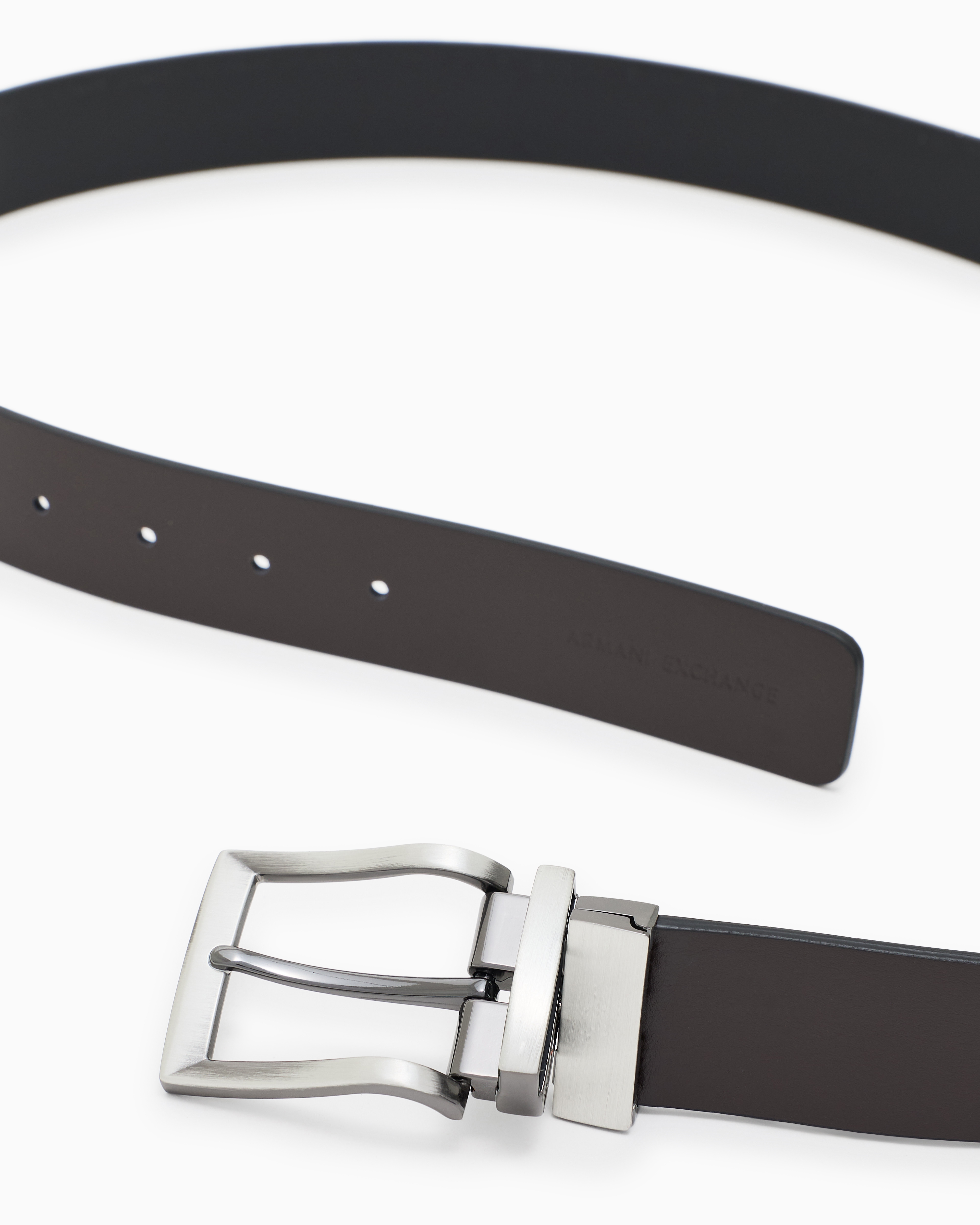 Armani Exchange Leather Belt With Logo