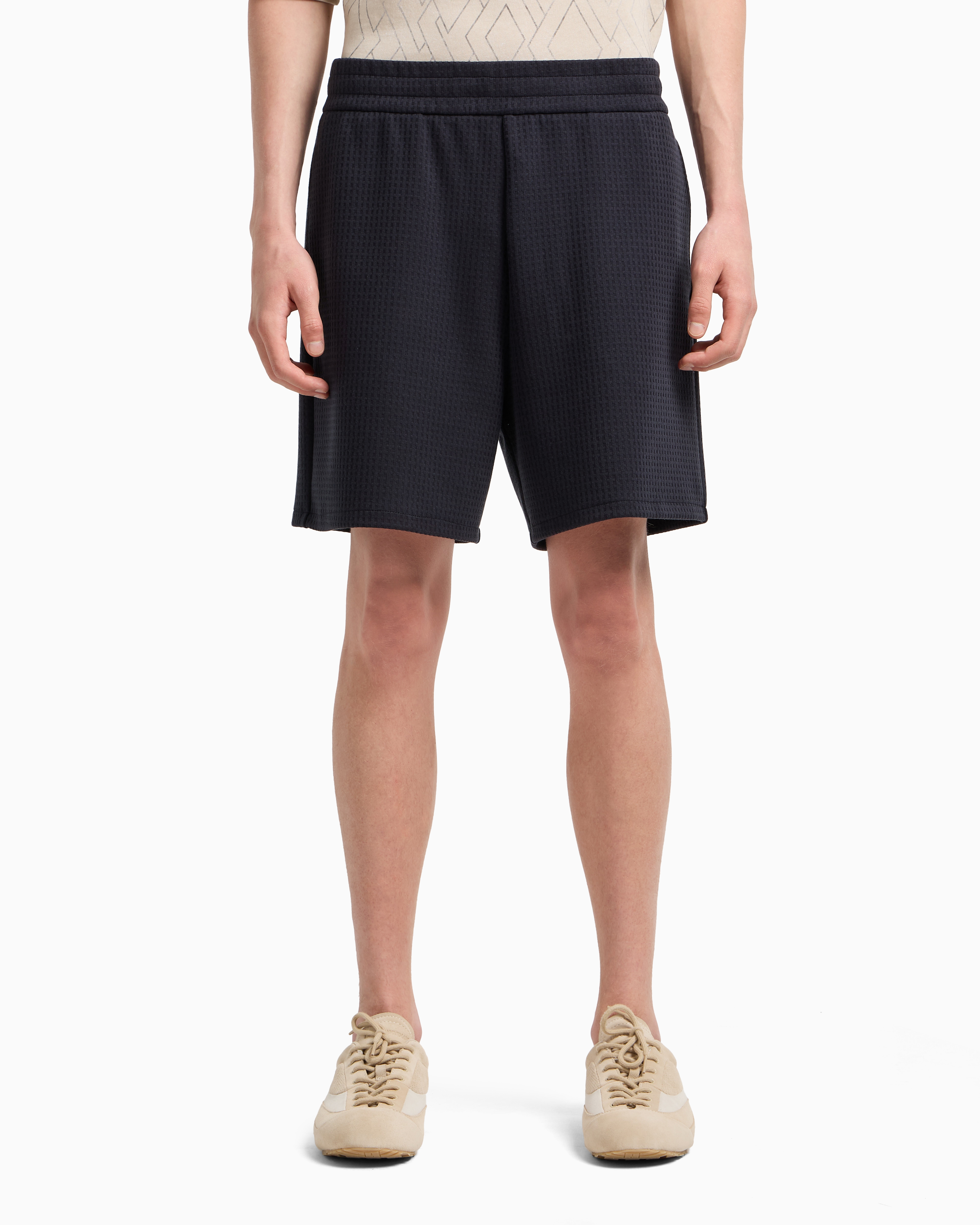 ASV Lyocell-blend jacquard jersey Bermuda shorts | Emporio