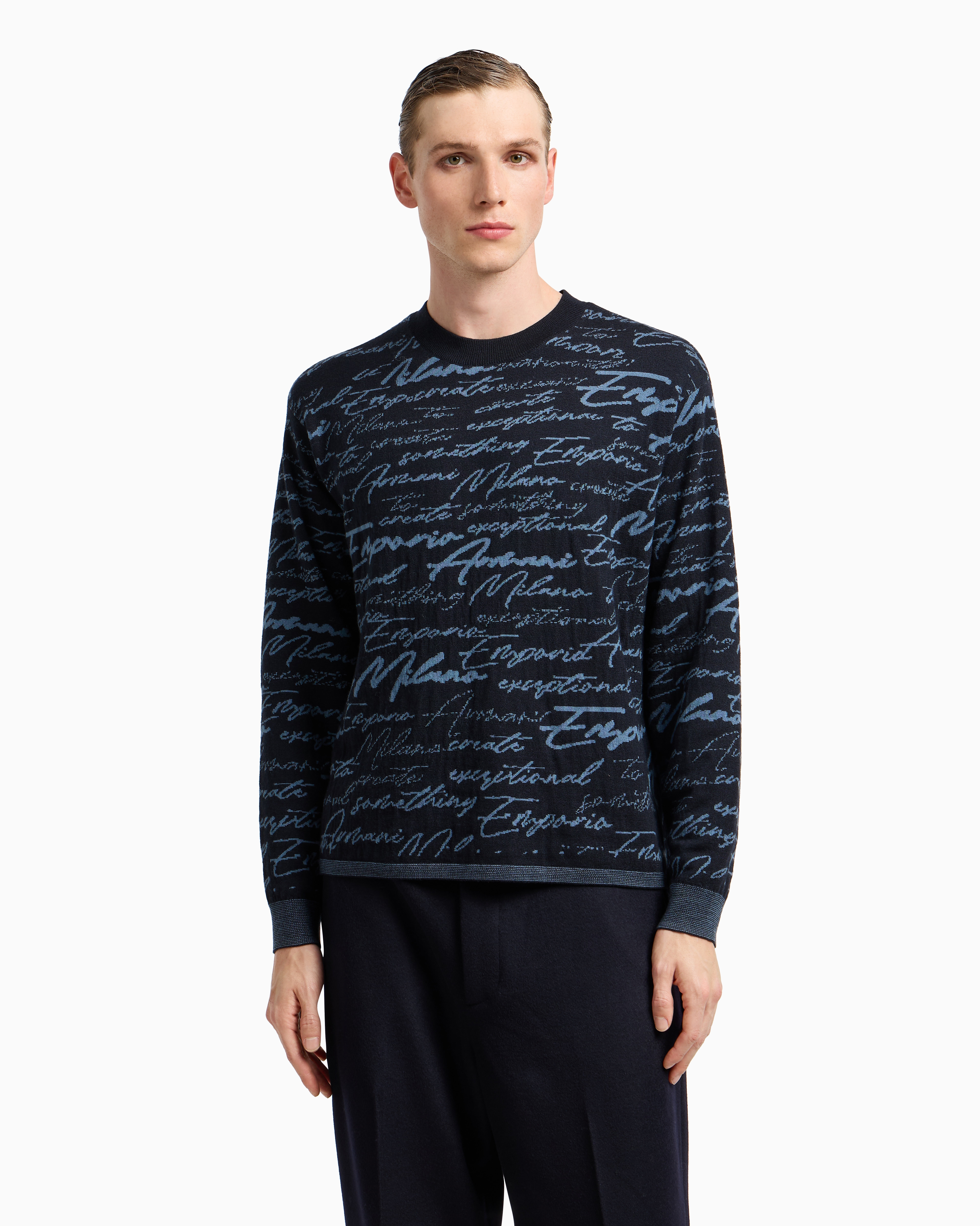 新品未使用 EMPORIO ARMANI デザインニットセーター/FW248 EMPORIO ARMANI デザインニット（新品未使用 EMPORIO ARMANI