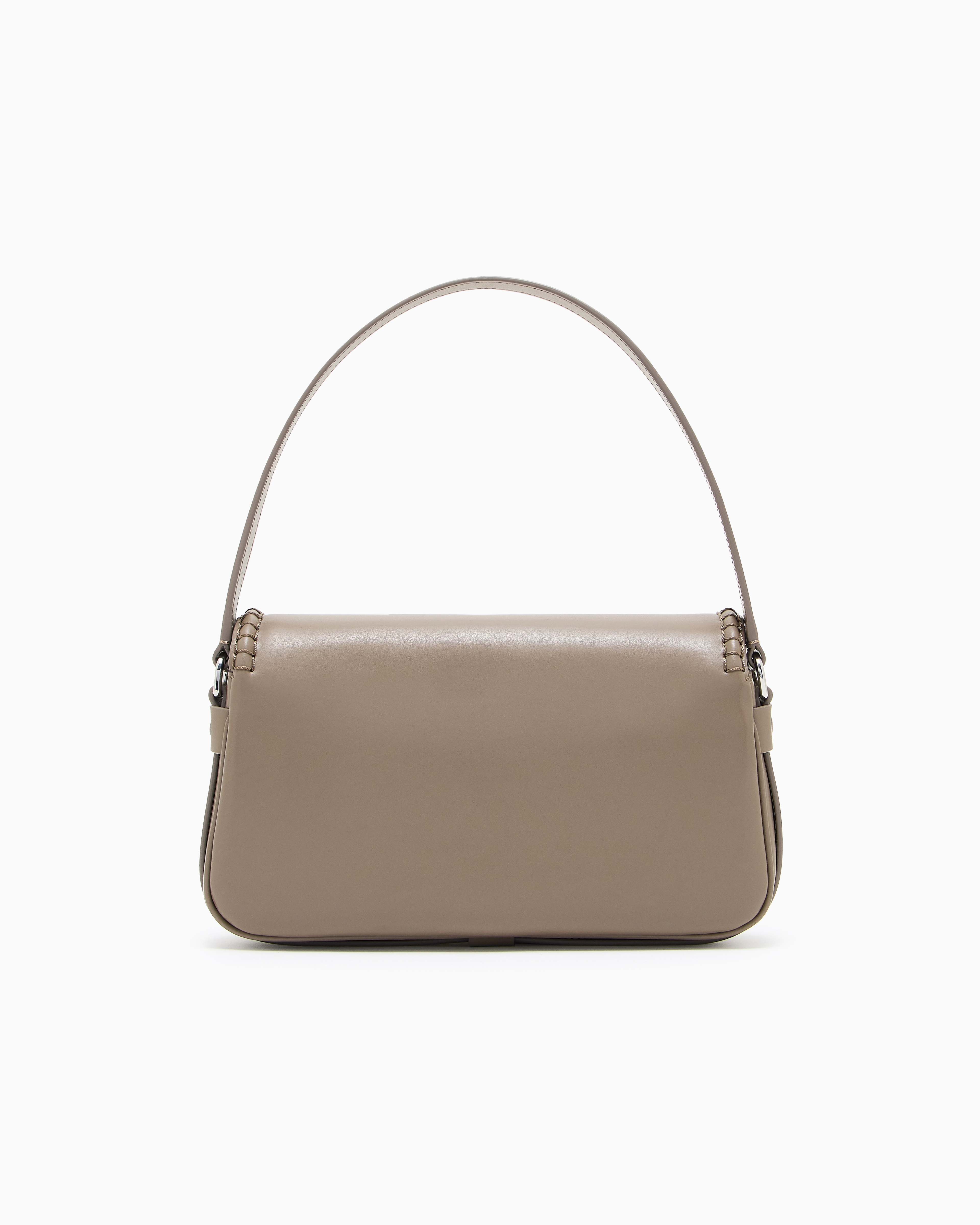 Emporio Armani Shoulder Bag With Buckle In Sand