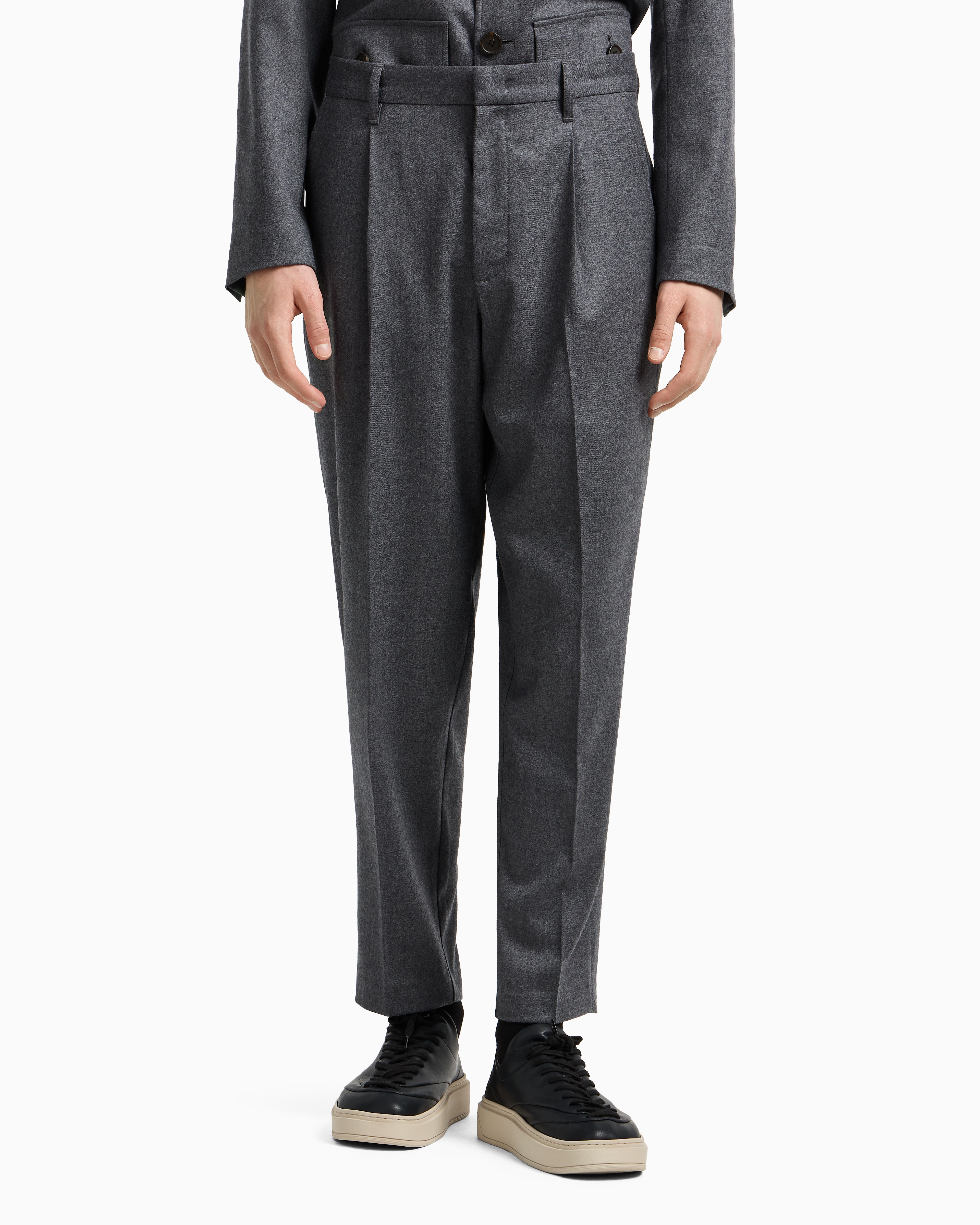 パンツ バージンウール ストレッチツイル | Emporio Armani