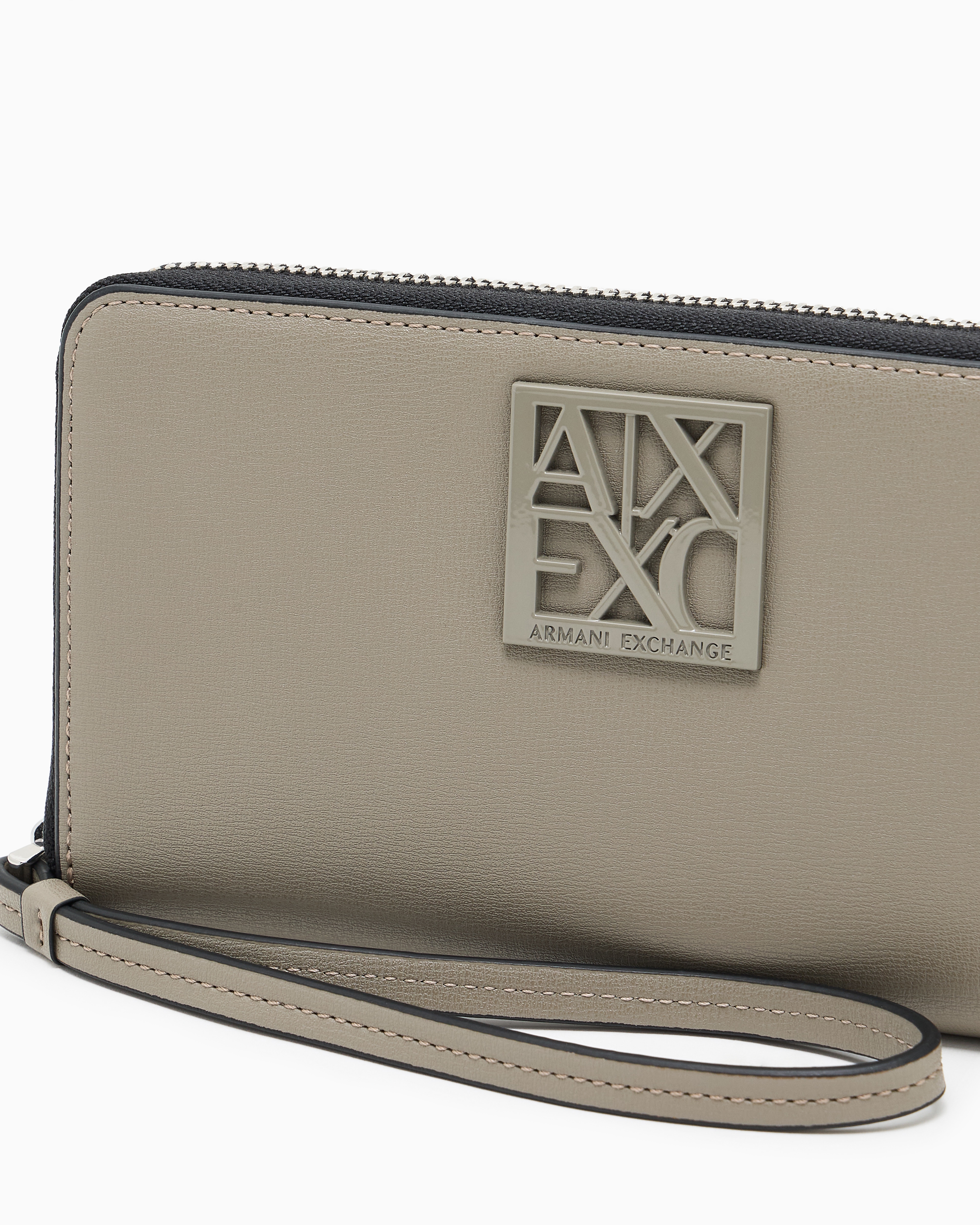 Armani Exchange -  Horizontal wallet with logo, Woman, Brown, Size: TU