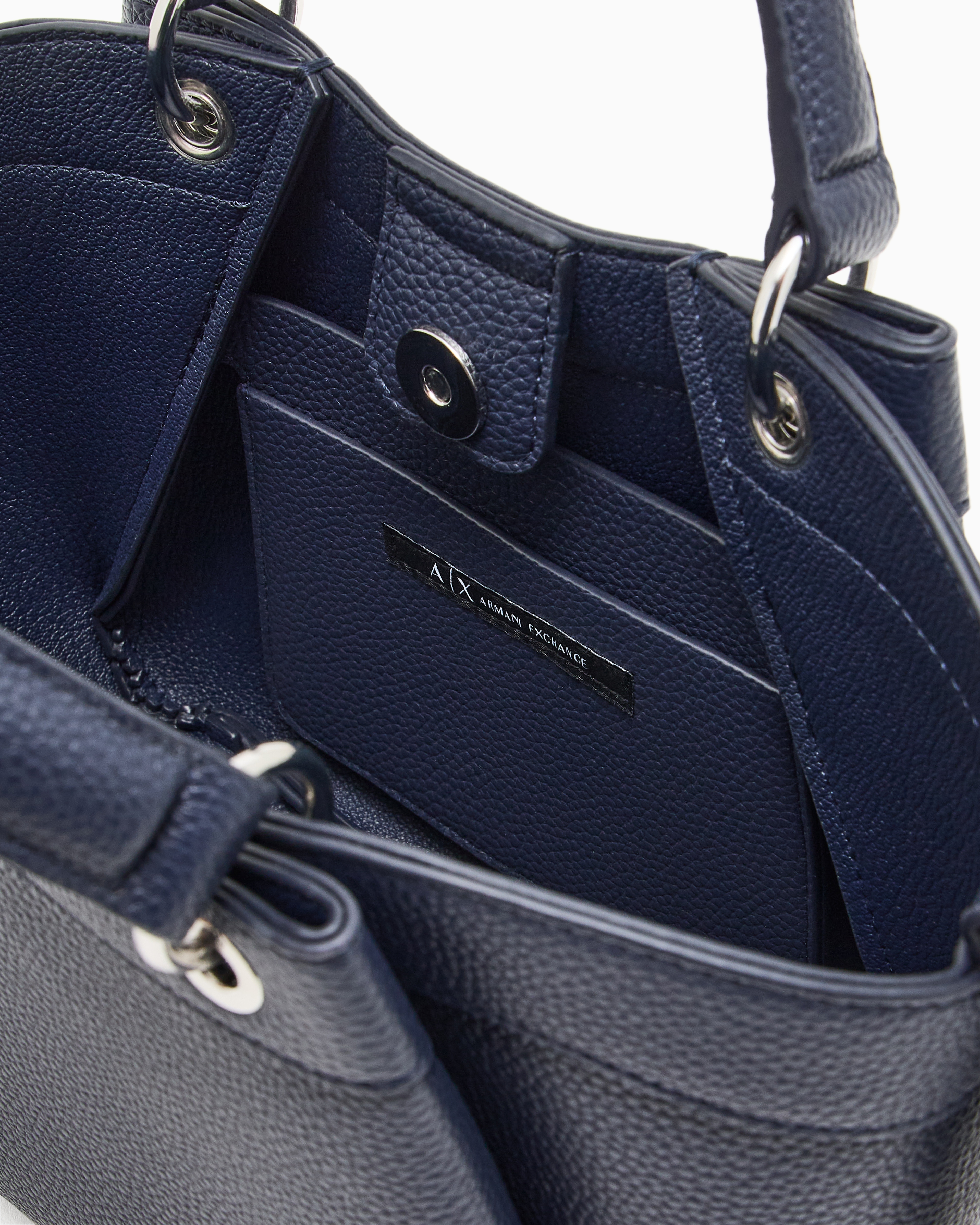 Armani Exchange - Small handbag with degradè shoulder strap, Woman, Navy Blue, Size: TU