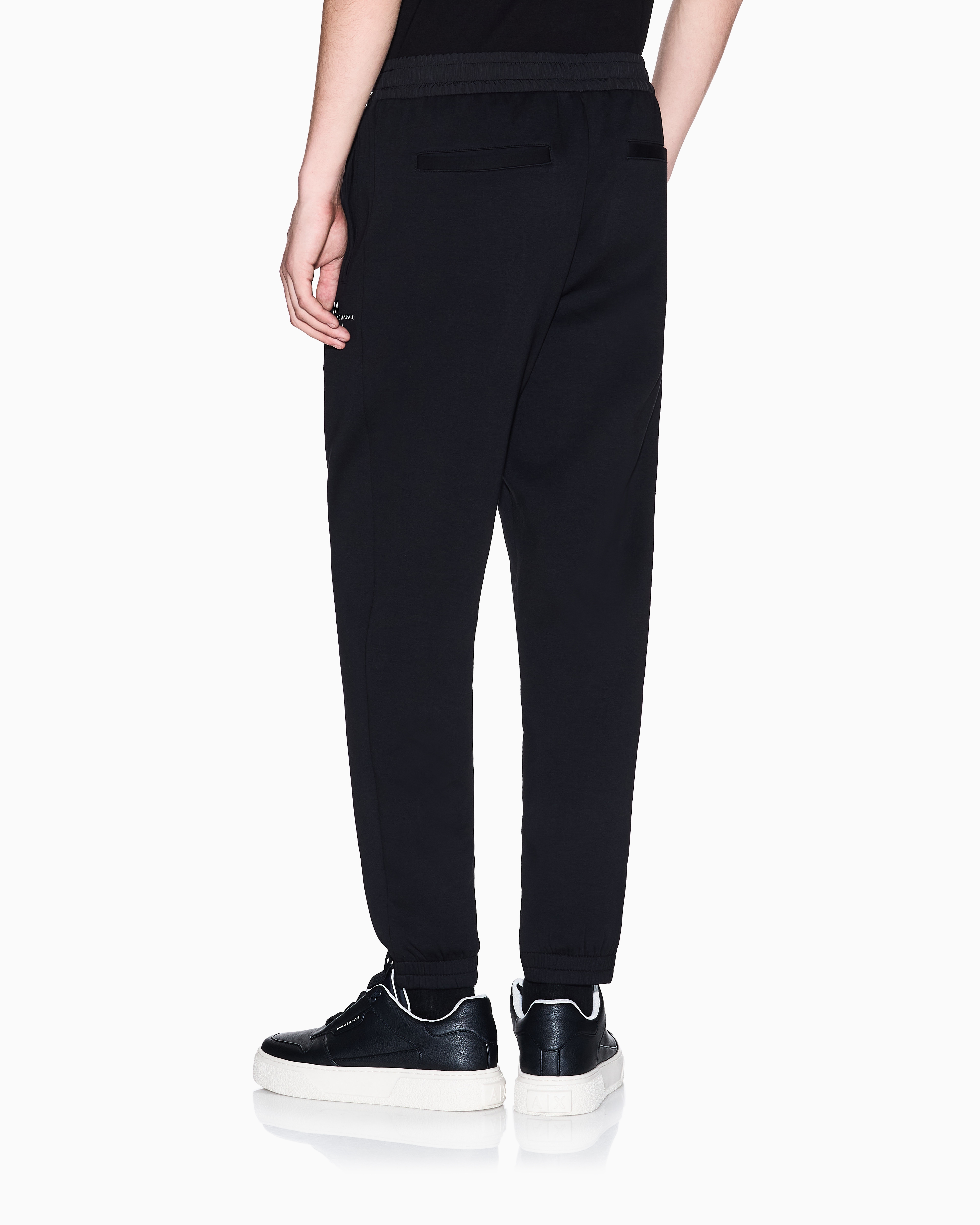 Armani Exchange - Sweatpants, Man, Black, Size: