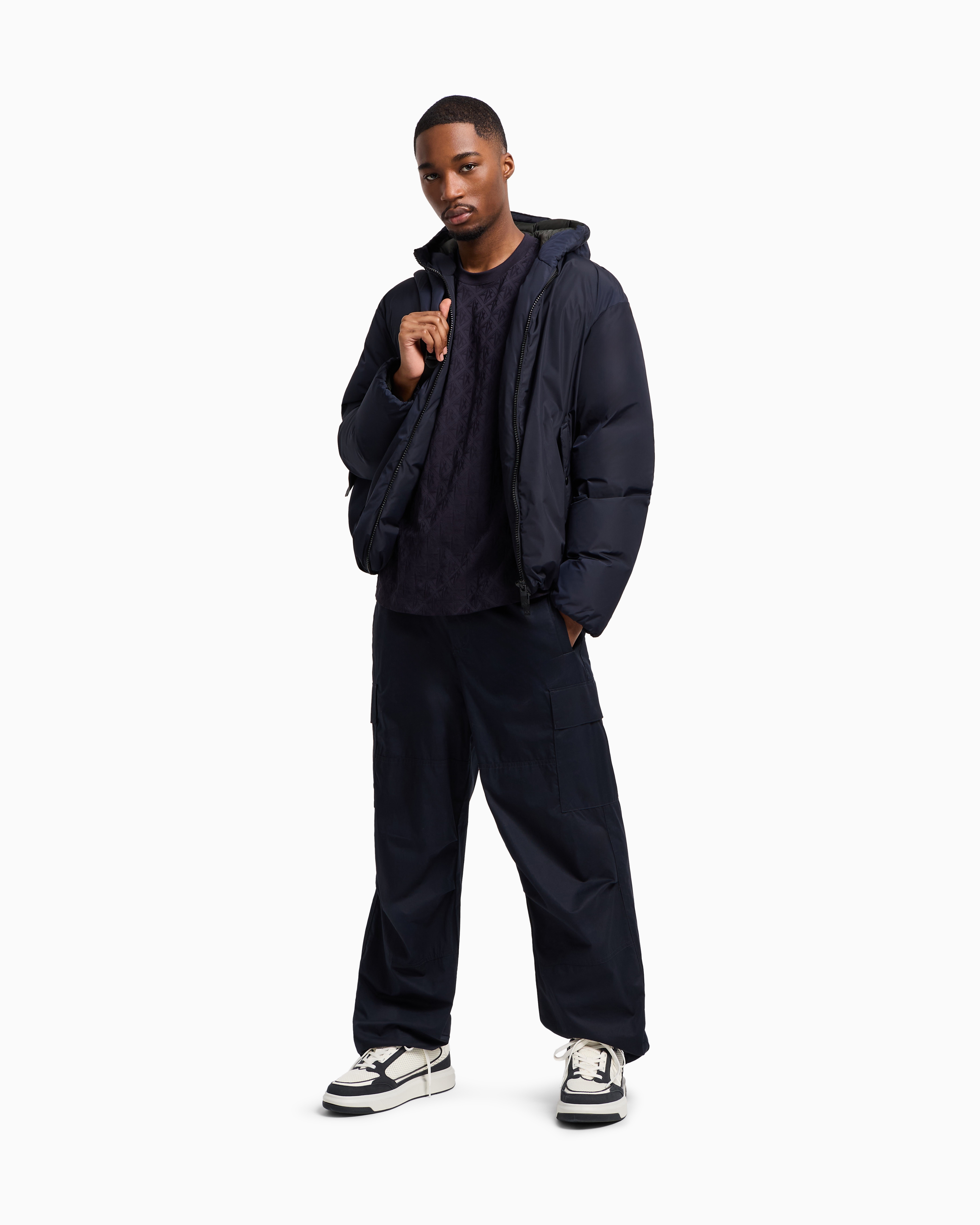 Emporio Armani◆グルカラー ゴートスエードシャツジャケット Emporio Armani◇グルカラー ゴートスエードシャツジャケット