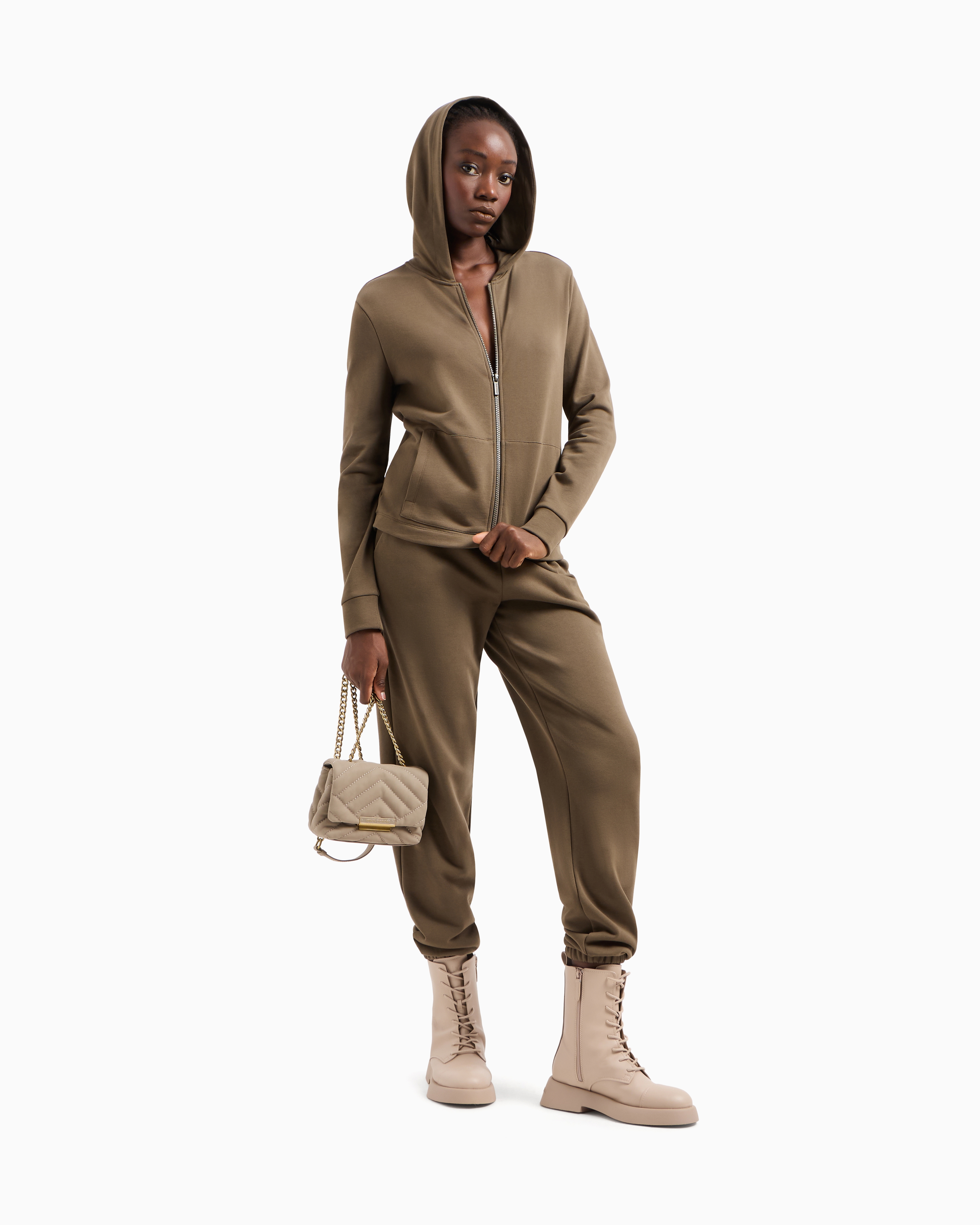 ASV Organic Cotton Blend Zip-Up Hoodie | Armani Exchange