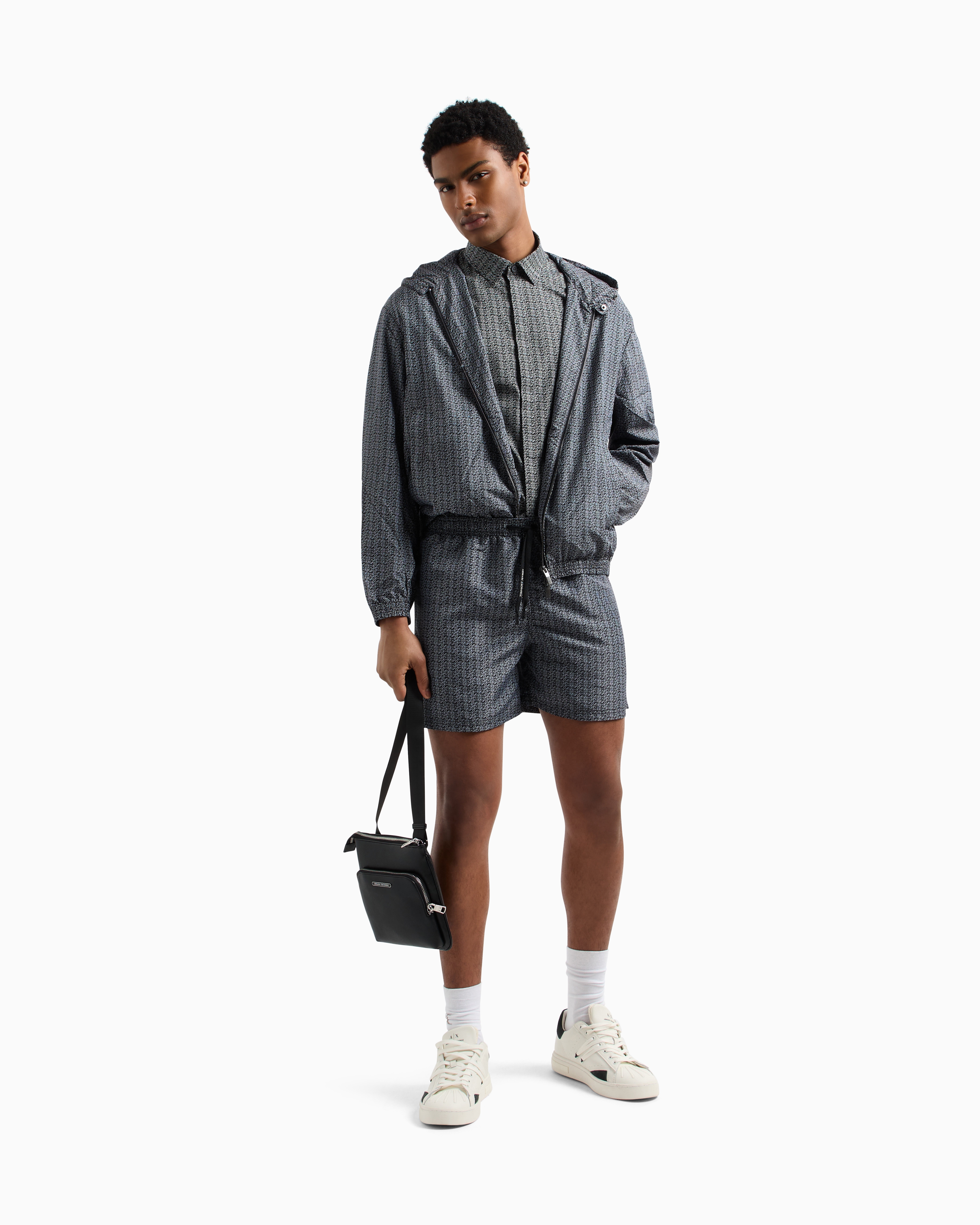 ストレッチコットンポプリン 半袖シャツ | Armani Exchange