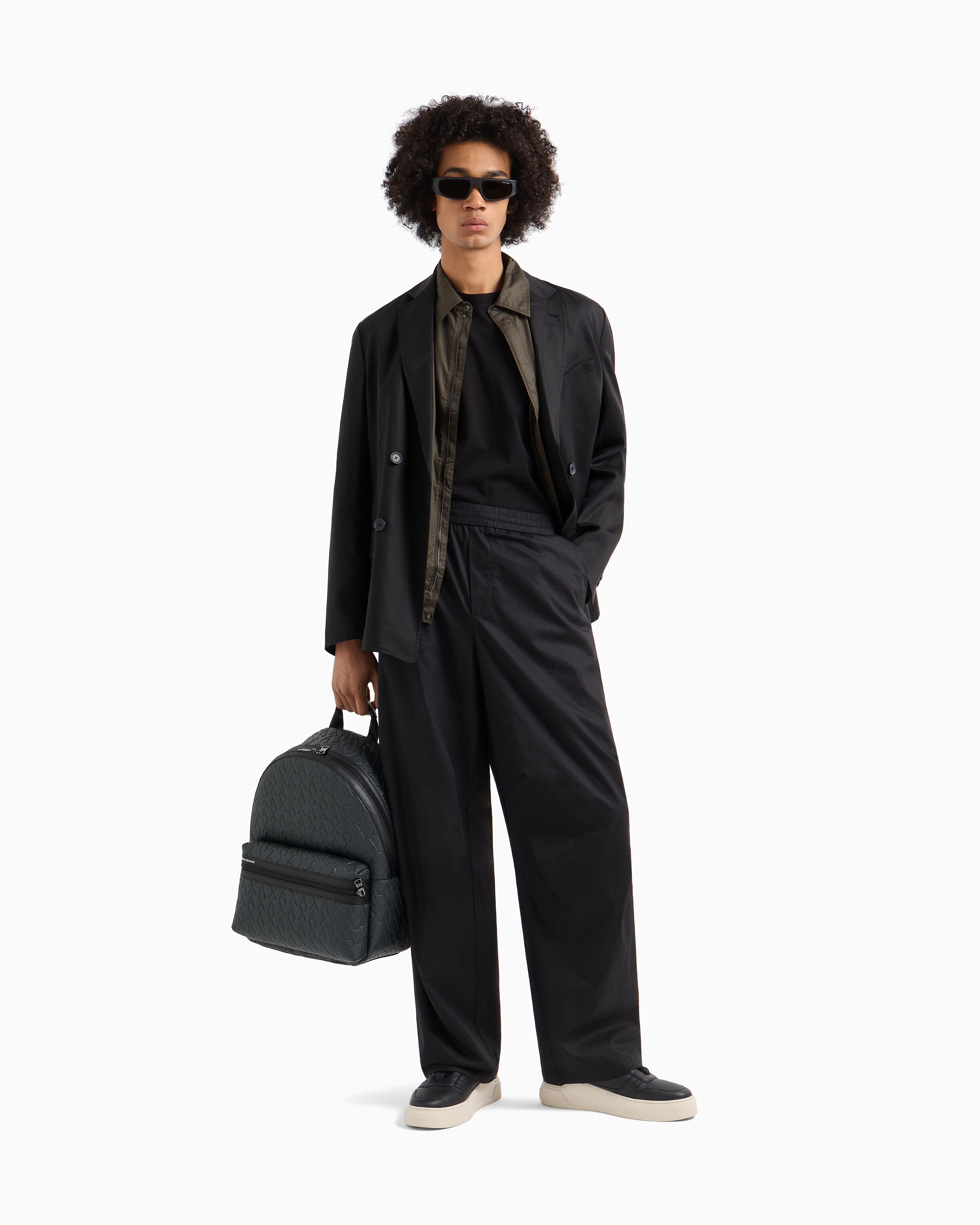 Oversized cotton trousers