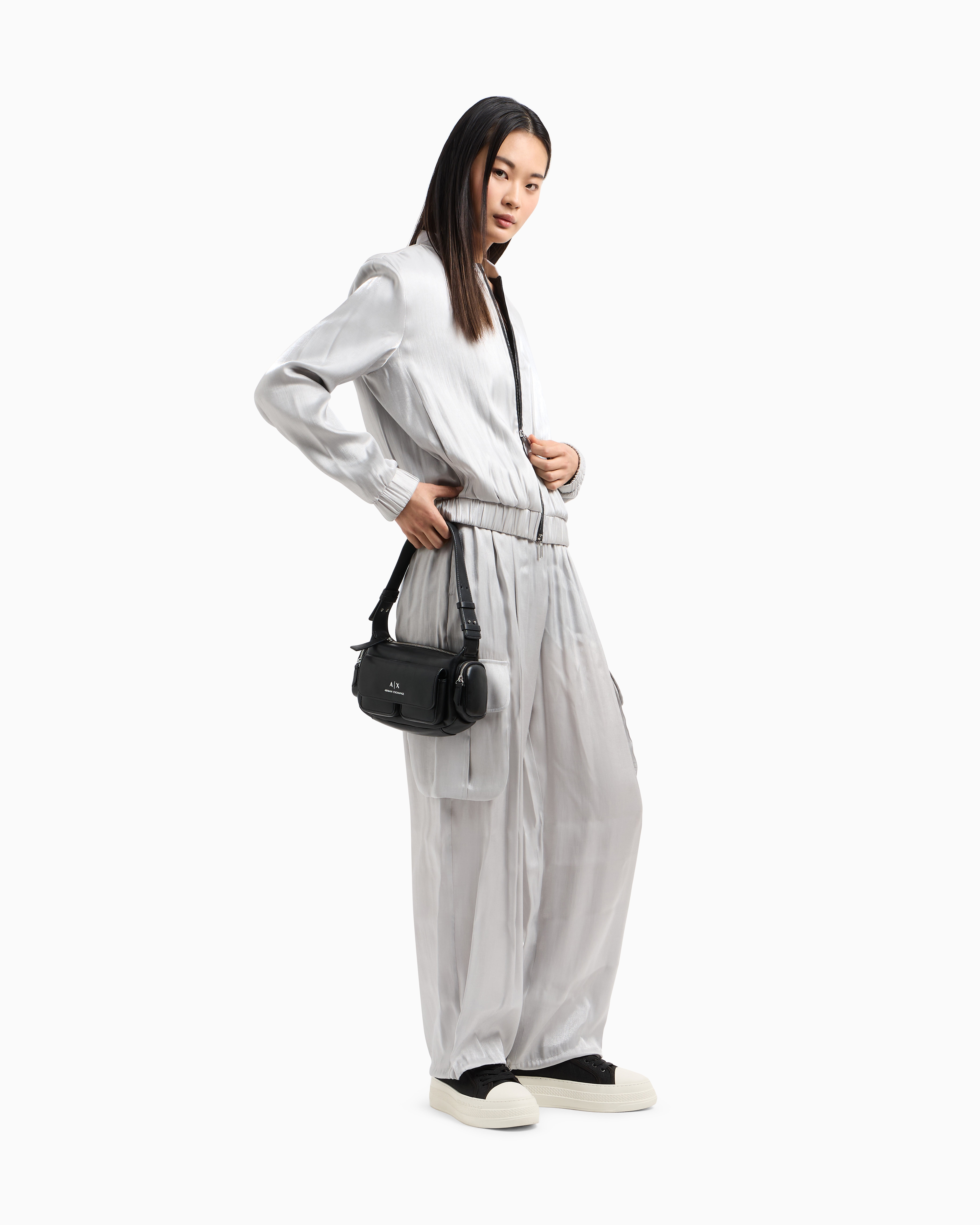 ジャケット ARMANI EXCHANGE Woman Jacket Silver XW000098AF10836 M8047 ARMA | ARMA Womans Jacket Armani Exchange XW000098AF10836