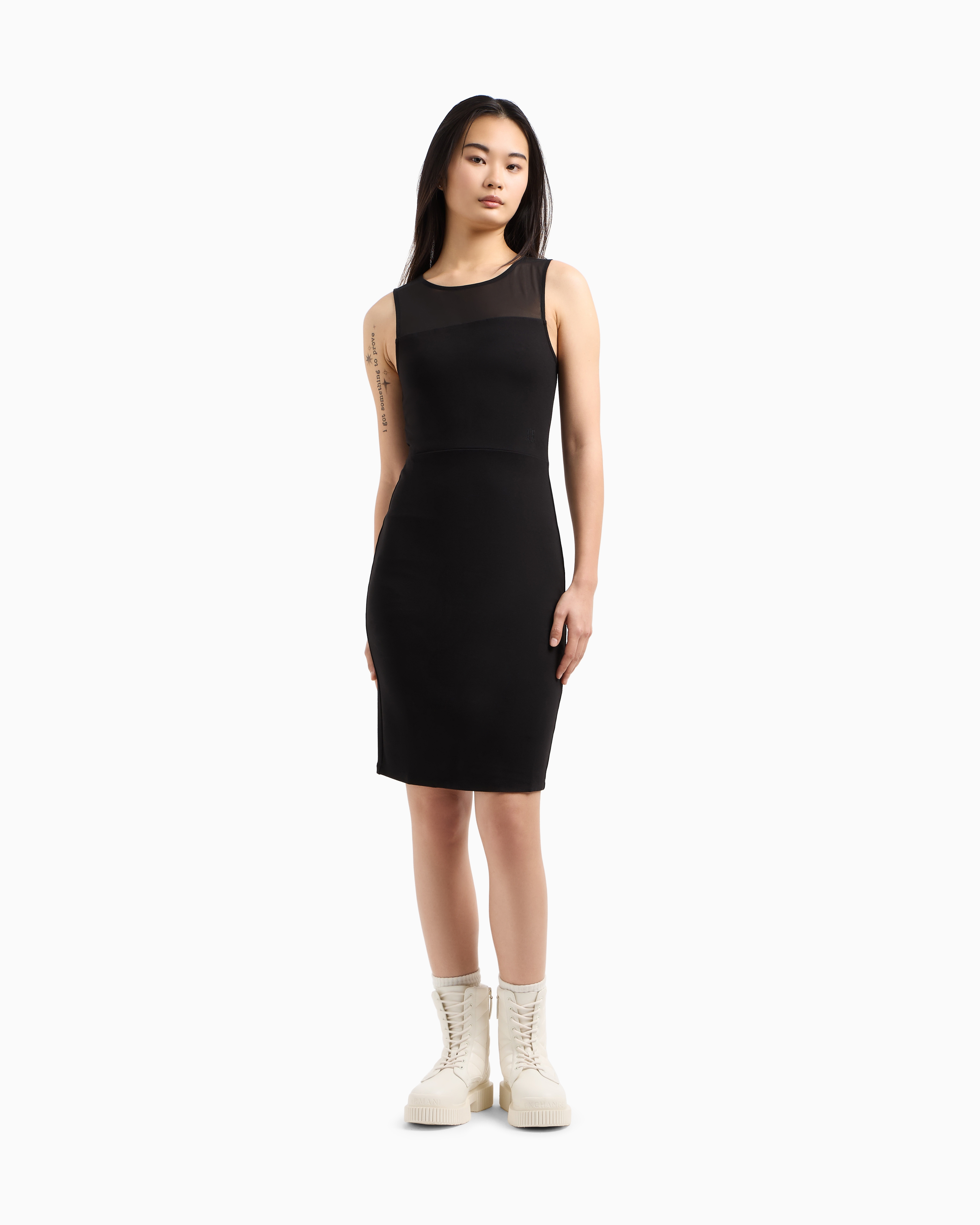 Armani Exchange - Short Dresses, Woman, Black, Size: