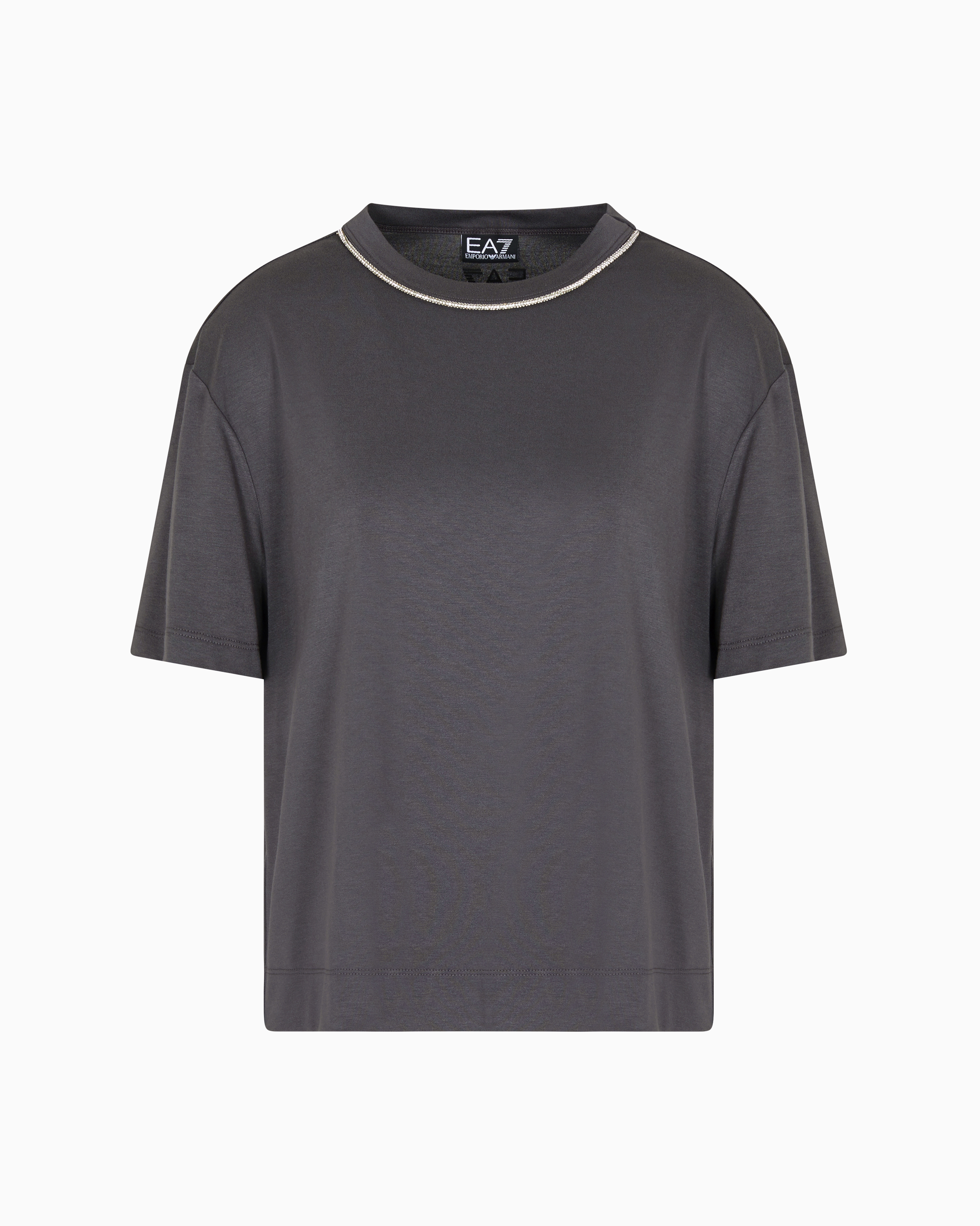 GIORGIO ARMANI ビスコース ストレッチ Tシャツ Tシャツ ストレッチビスコース シグネチャーロゴ | Giorgio Armani