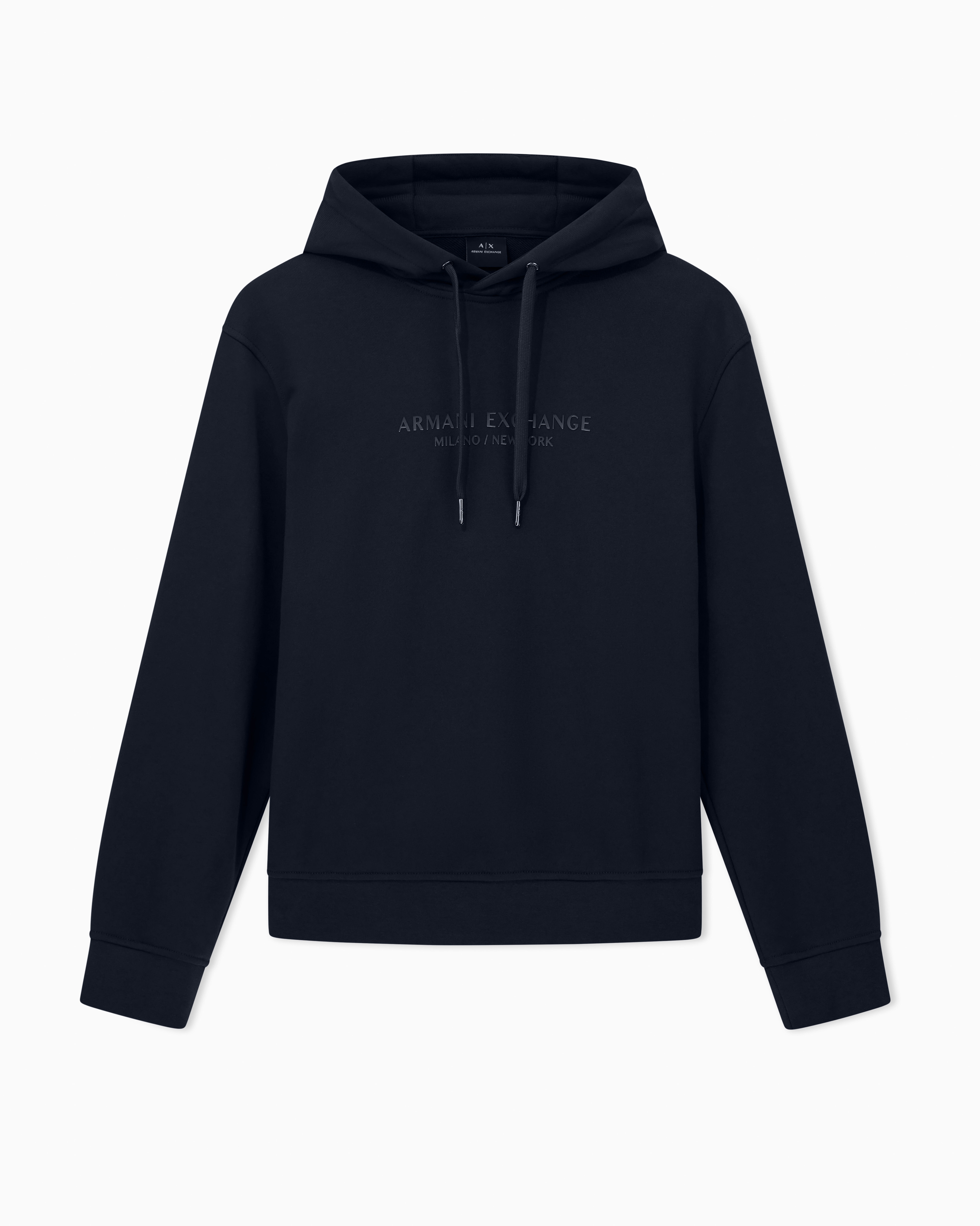 Armani Exchange - Basic hoodie, Man, Navy_blue, Size: